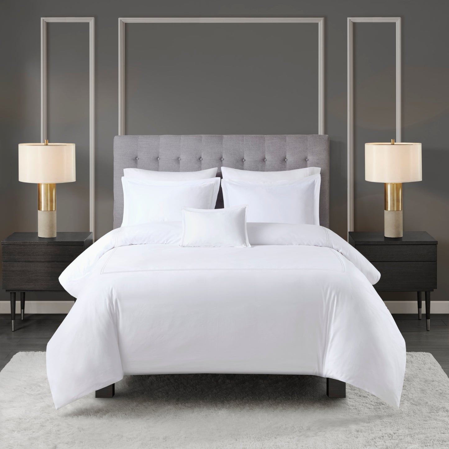 Madison Park Signature 100% Cotton Sateen Embroidered Comforter Set