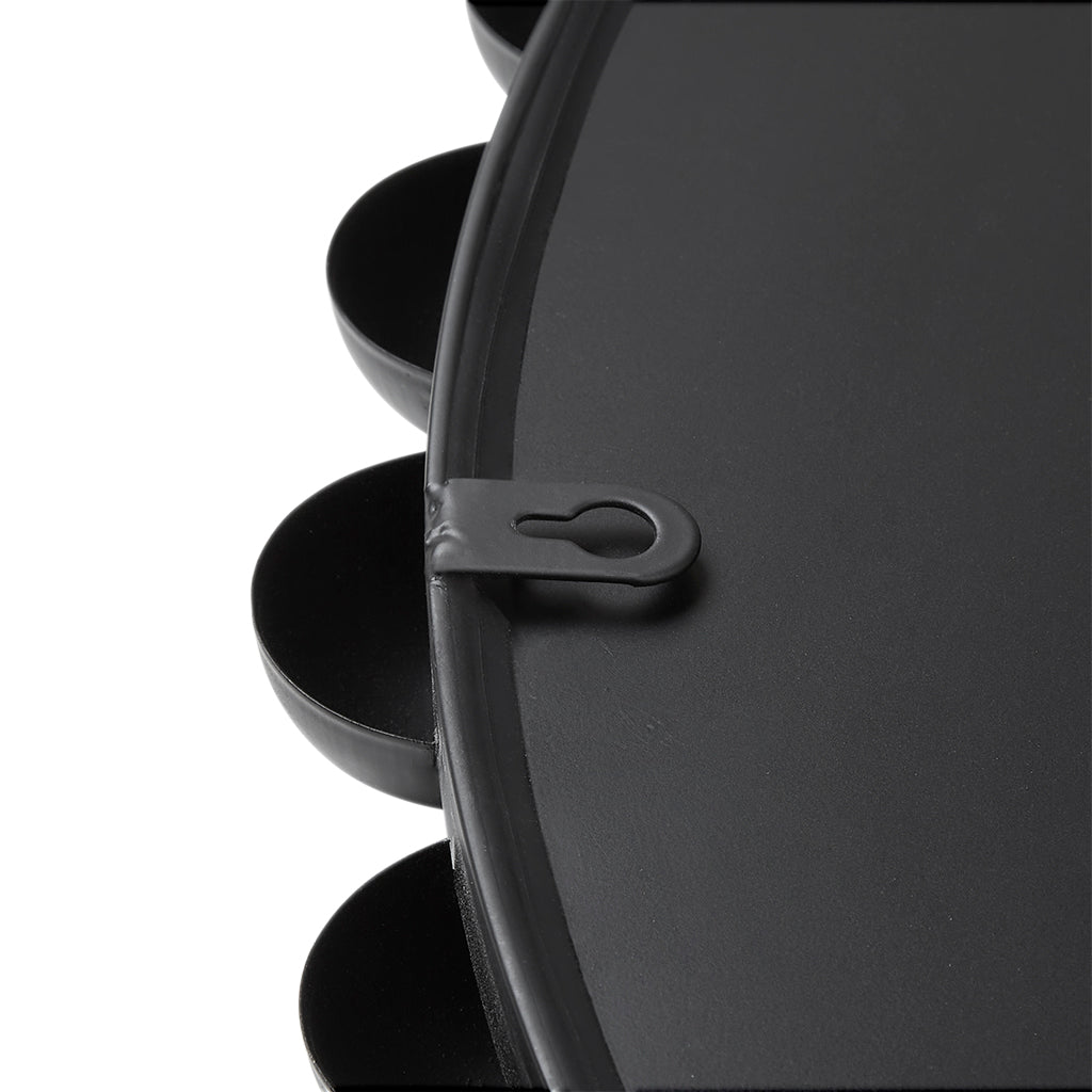 Madison Park Signature 36" Large Decorative Round Wall Mirror with Beaded Metal Frame