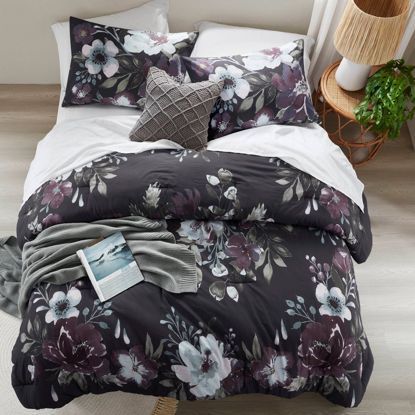 Madison Park 3 Piece Cotton Printed Comforter Set
