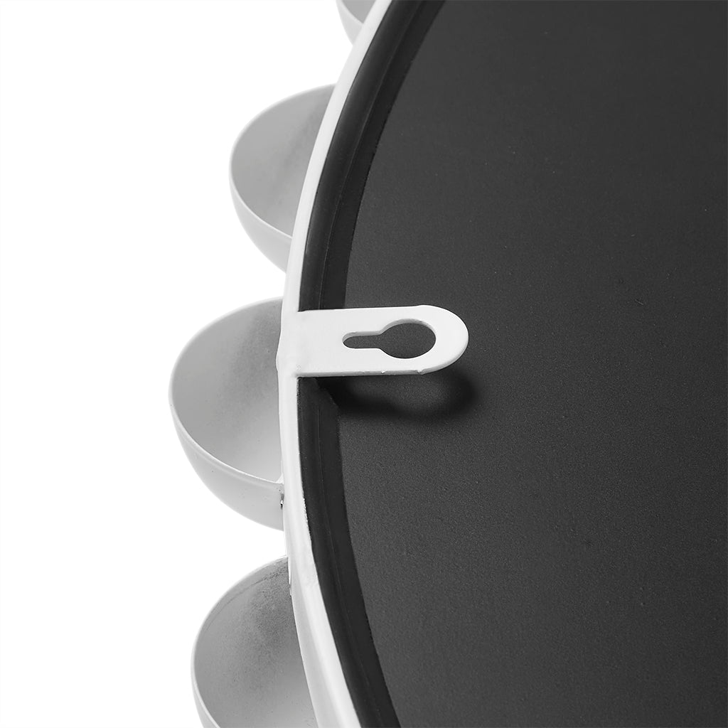 Madison Park Signature 36" Large Decorative Round Wall Mirror with Beaded Metal Frame