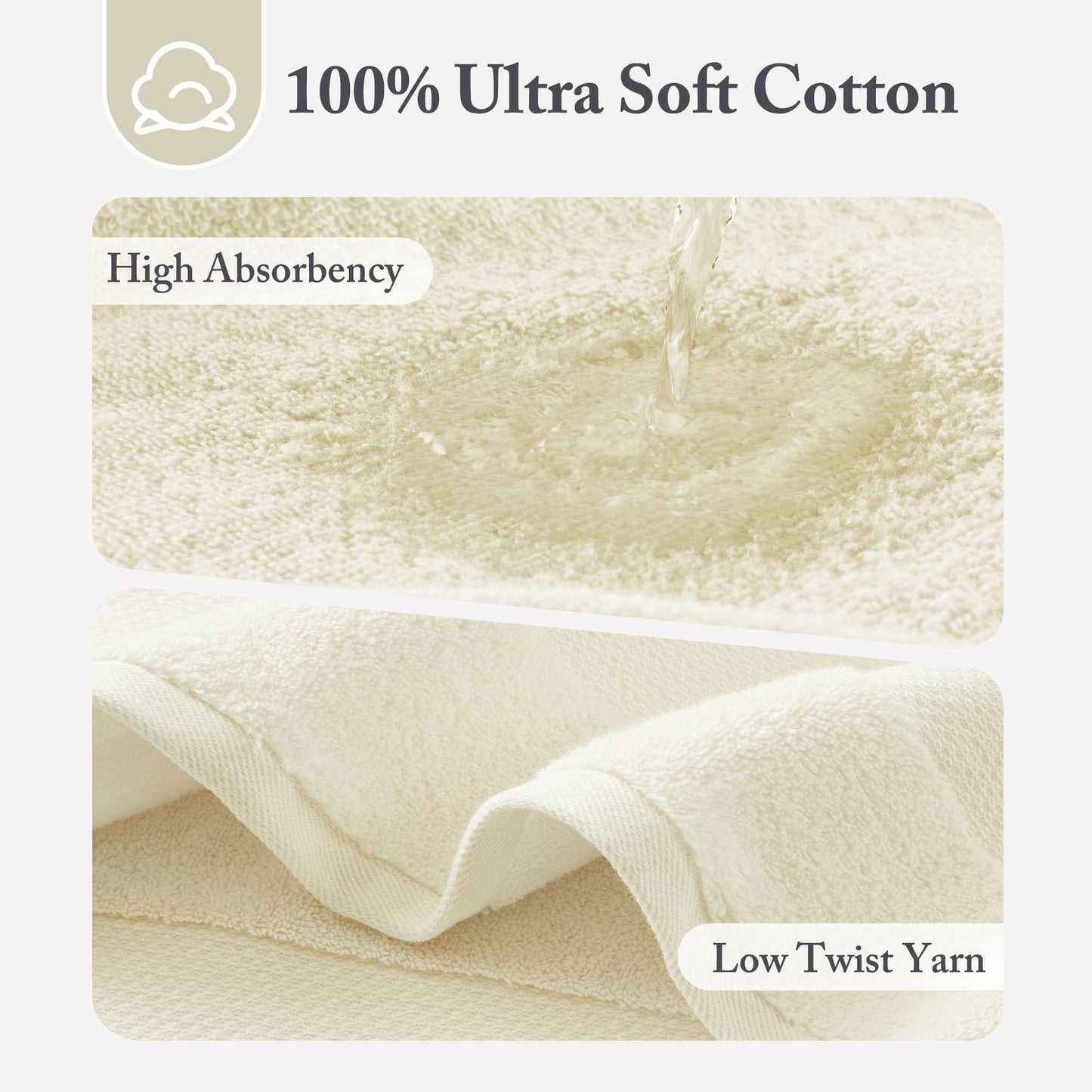 Madison Park Signature 100% Cotton Bath Sheet 2 Piece Set