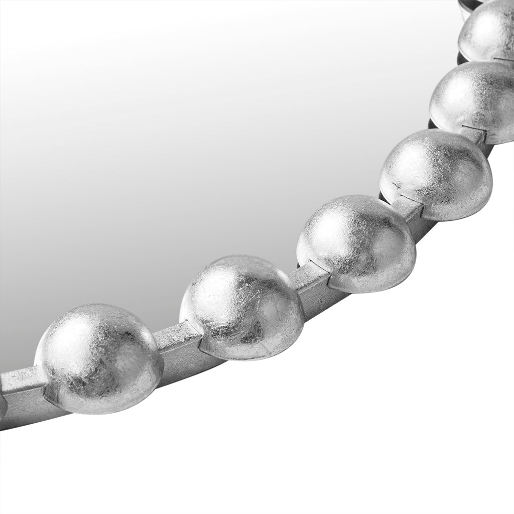 Madison Park Signature 27" Medium Decorative Round Wall Mirror with Beaded Metal Frame