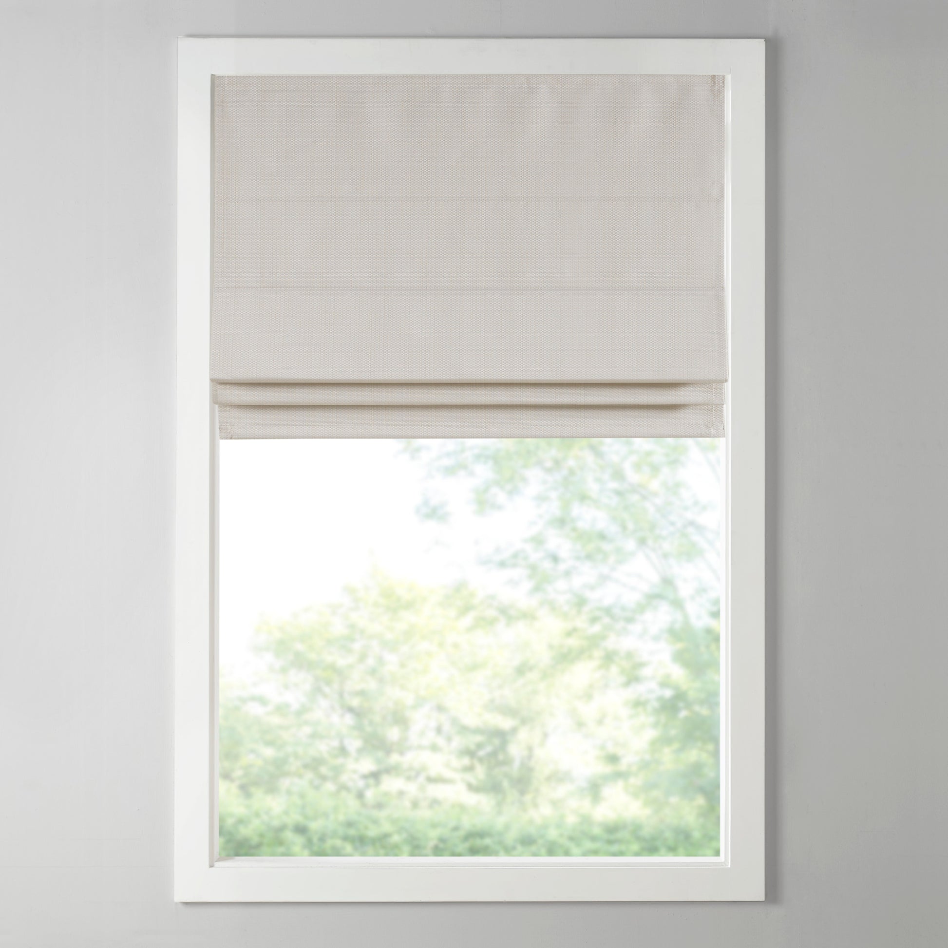 Madison Park Basketweave Room Darkening Cordless Roman Shade