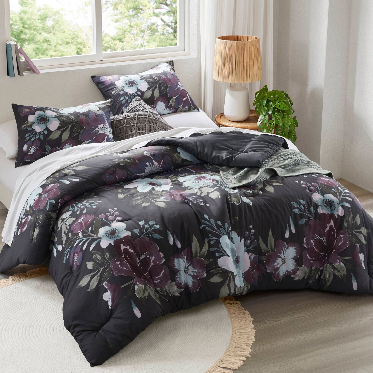Madison Park 3 Piece Cotton Printed Comforter Set