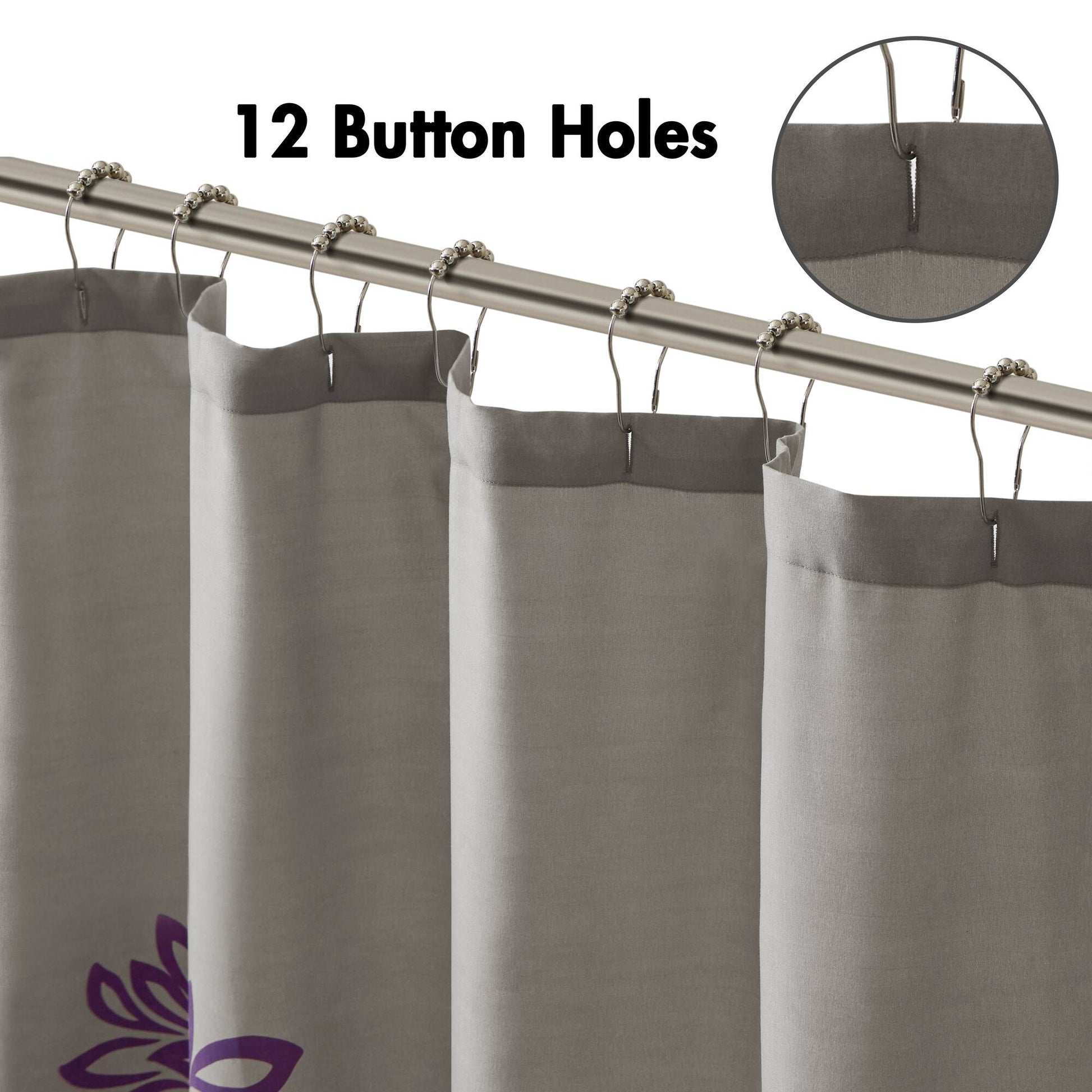 Madison Park Essentials Printed Floral Shower Curtain