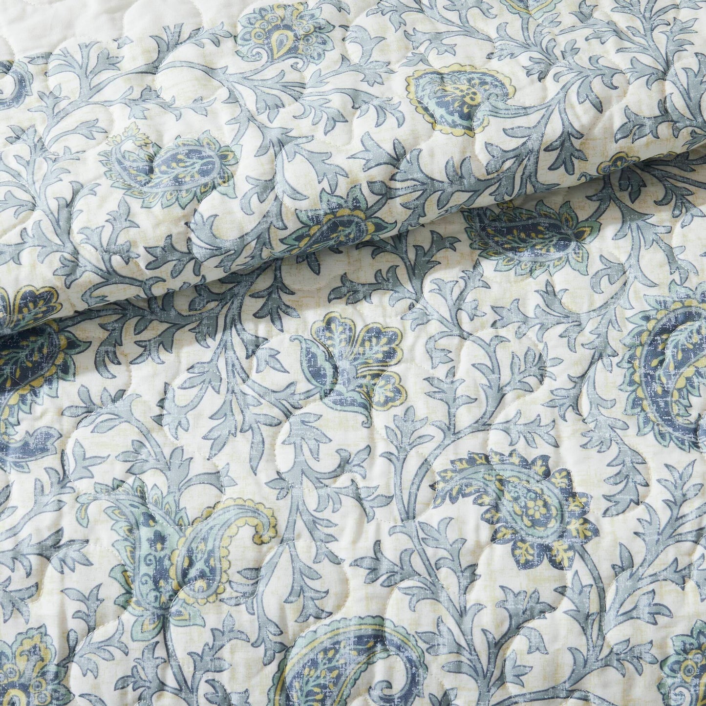 Madison Park 6 Piece Cotton Percale Quilt Set with Throw Pillows