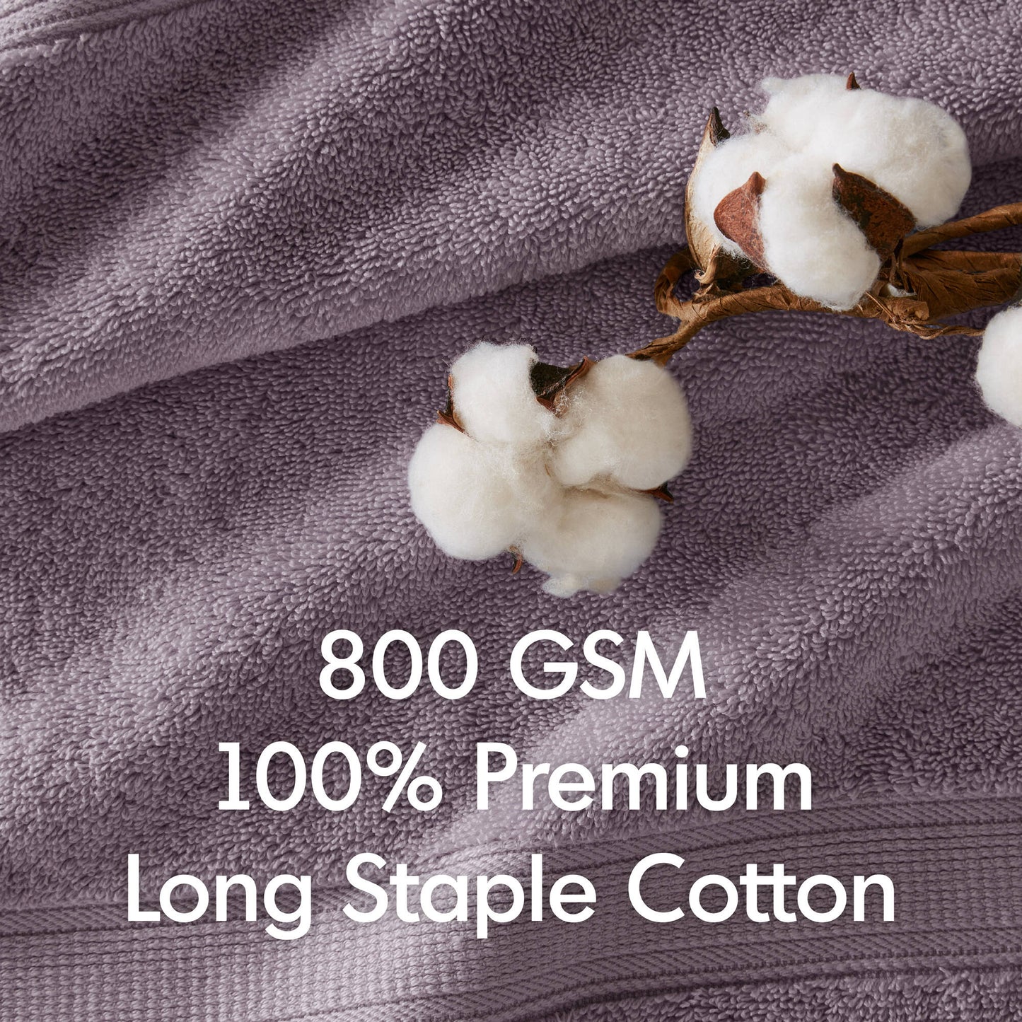 Madison Park Signature 800GSM Ultra-Soft 100% Cotton Absorbent Towel Set