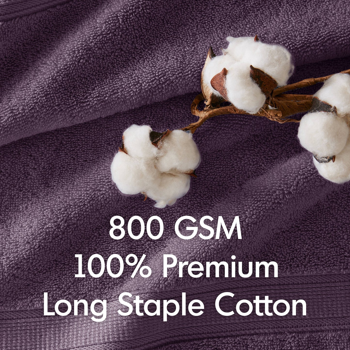 Madison Park Signature 800GSM Ultra-Soft 100% Cotton Absorbent Towel Set