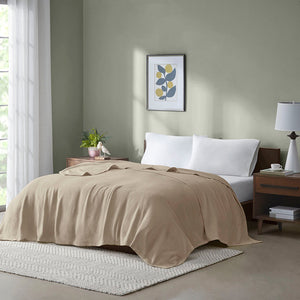 π Freshspun Basketweave Cotton Blanket (100% off)