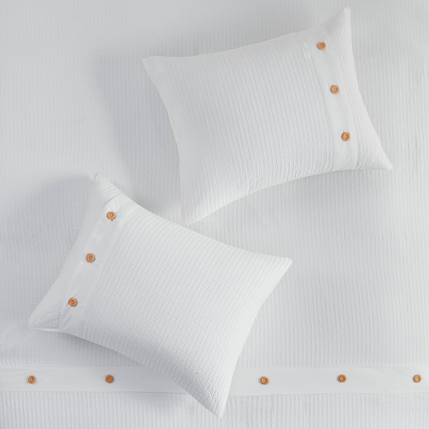 Madison Park 3 Piece Cotton Waffle Weave Duvet Cover Set
