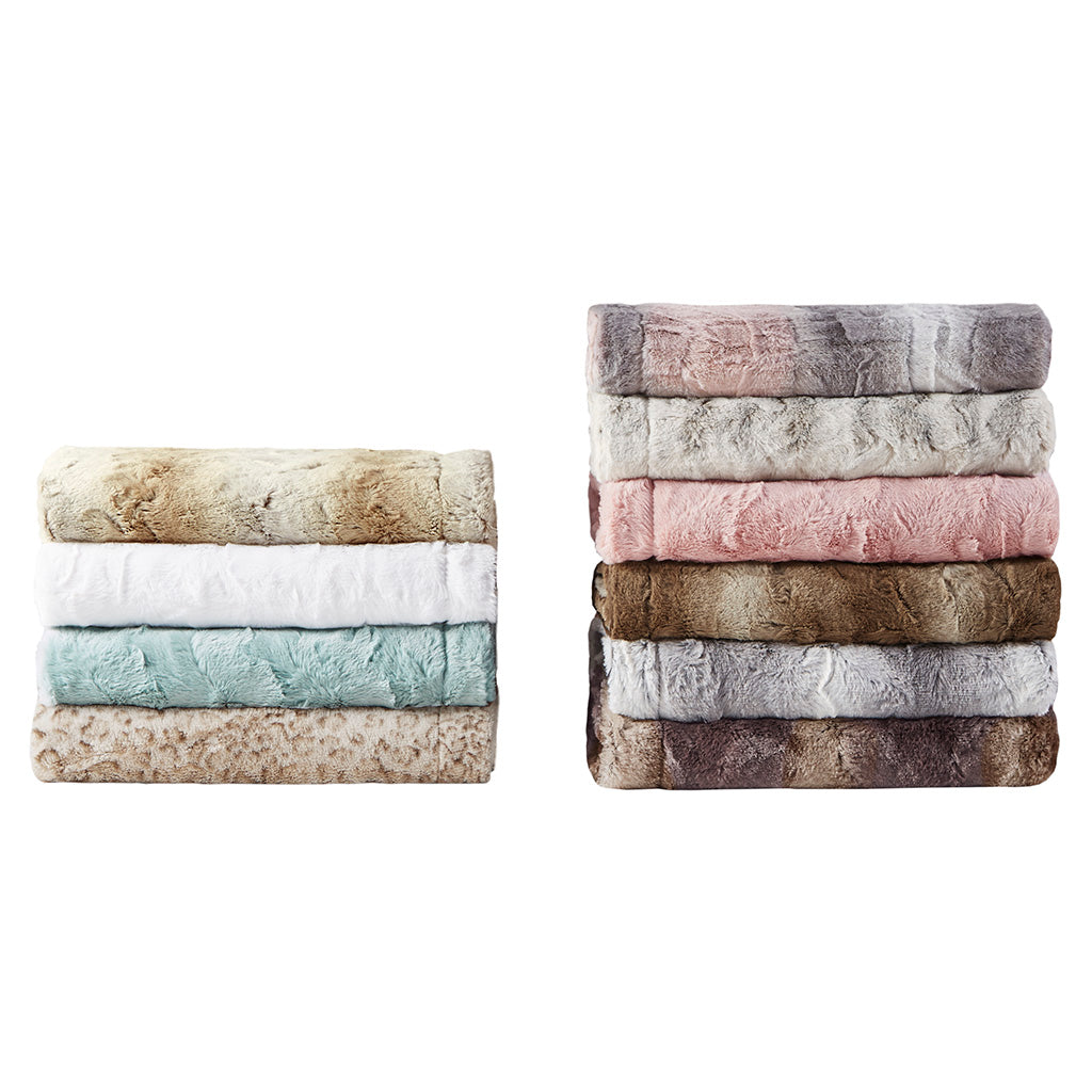 Madison Park Oversized Faux Fur Throw