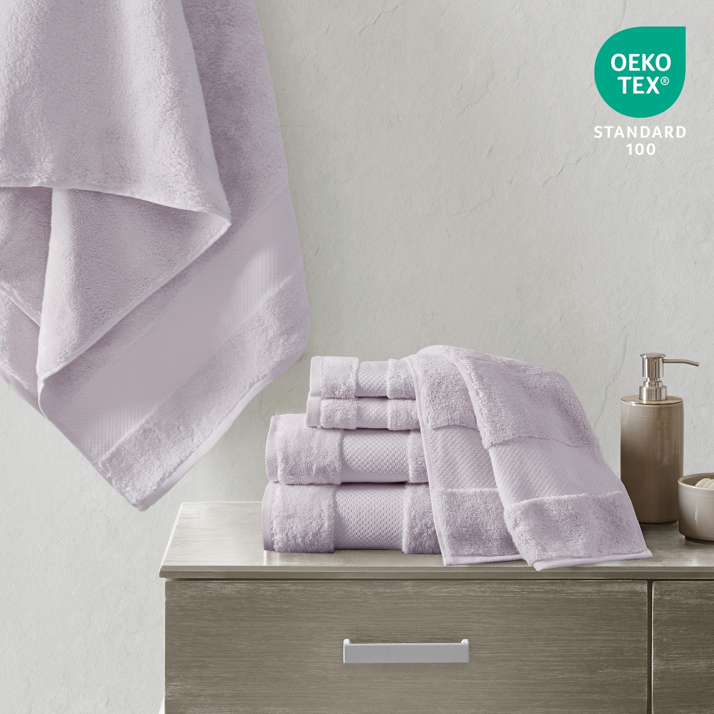 Madison Park Signature Cotton 6 Piece Bath Towel Set