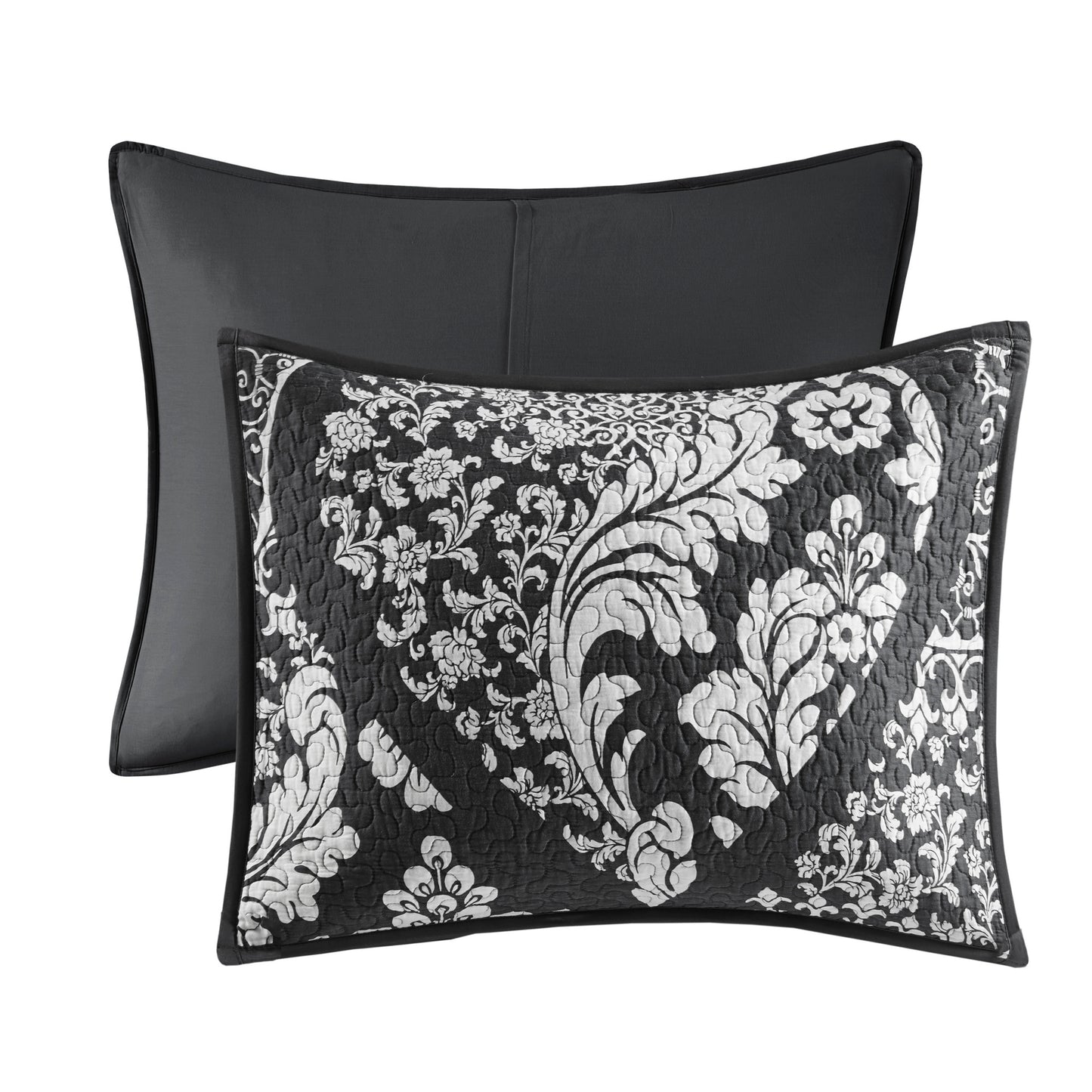 Madison Park 6 Piece Printed Cotton Quilt Set with Throw Pillows