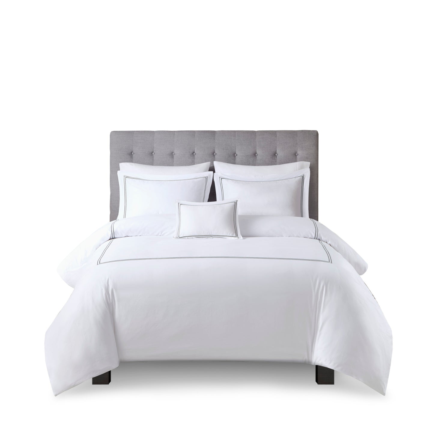 Madison Park Signature 100% Cotton Sateen Embroidered Comforter Set