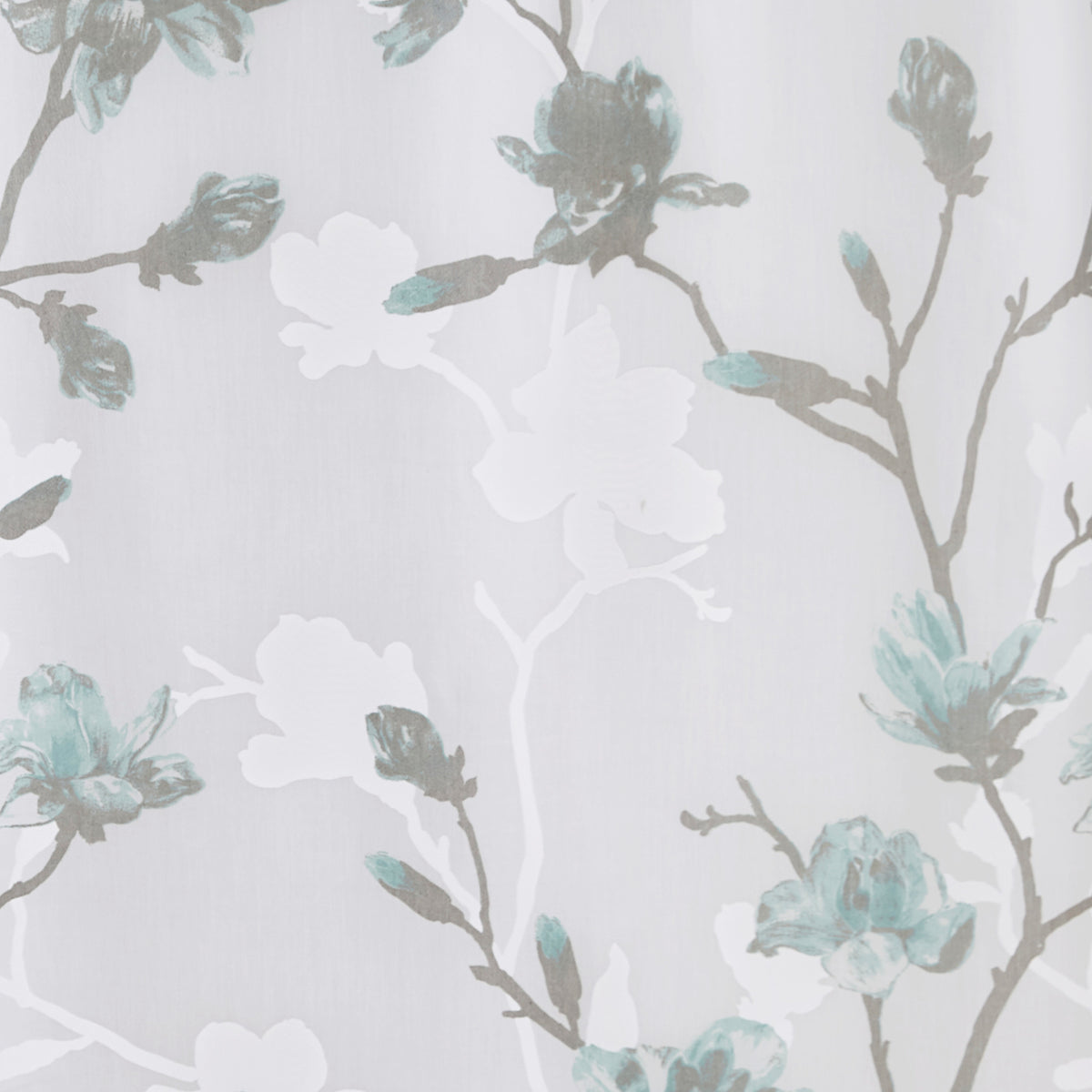 Madison Park Floral Printed Burnout Shower Curtain
