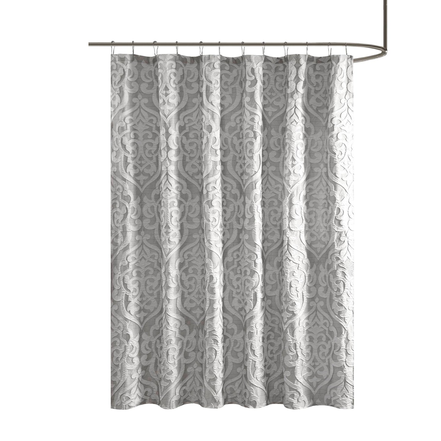 Madison Park Jacquard Shower Curtain