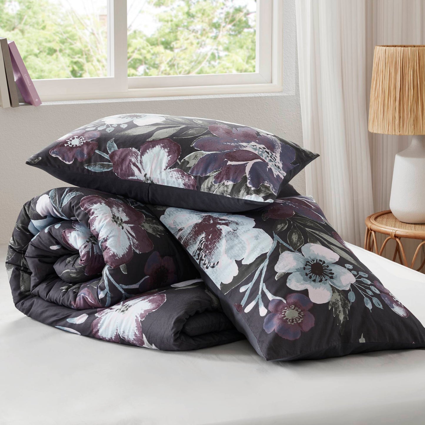 Madison Park 3 Piece Cotton Printed Comforter Set
