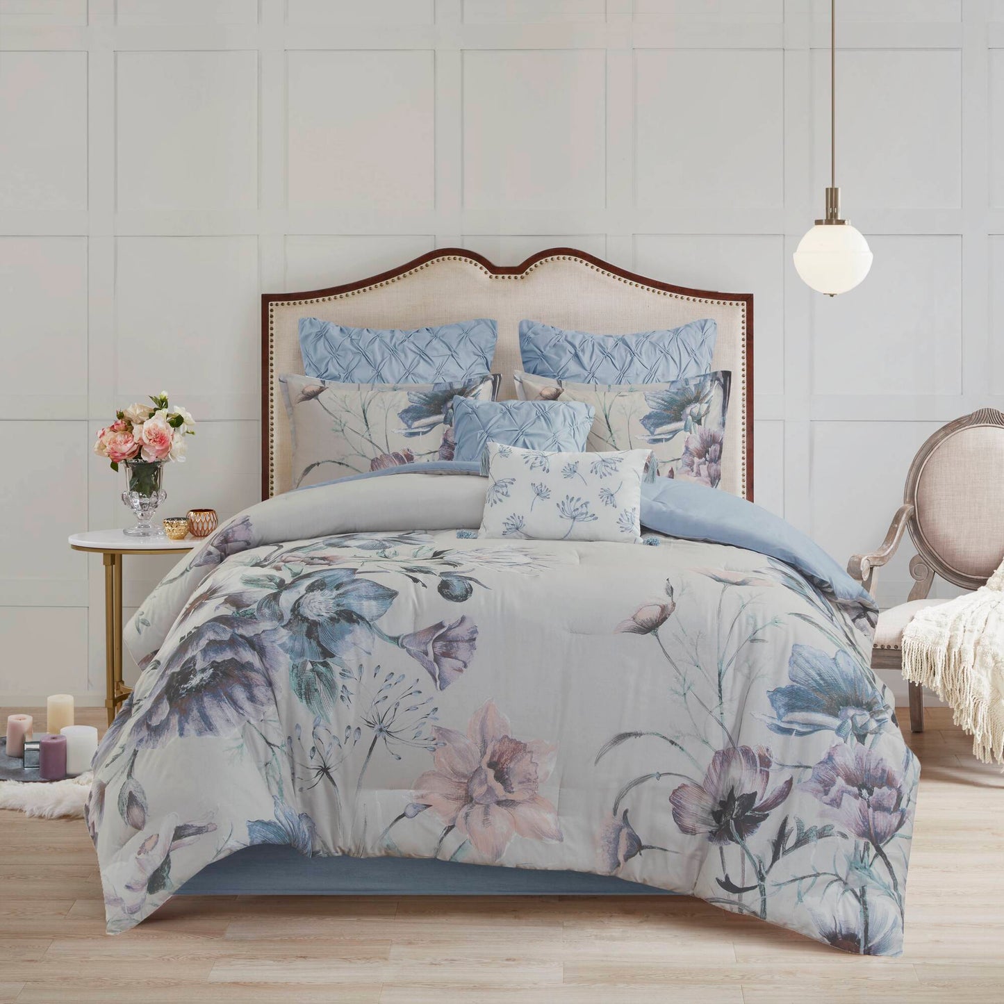 Madison Park 8 Piece Cotton Printed Comforter Set