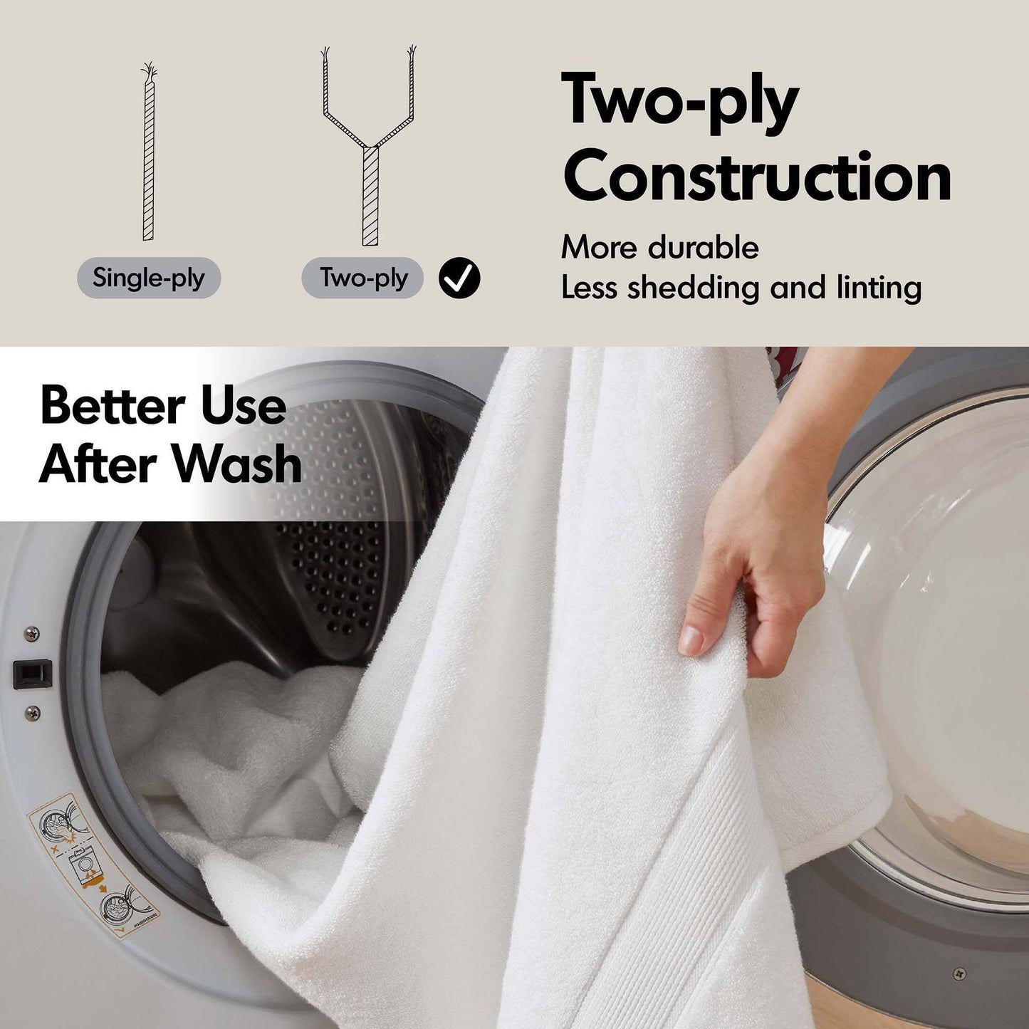 Madison Park Signature 800GSM Ultra-Soft 100% Cotton Absorbent Towel Set