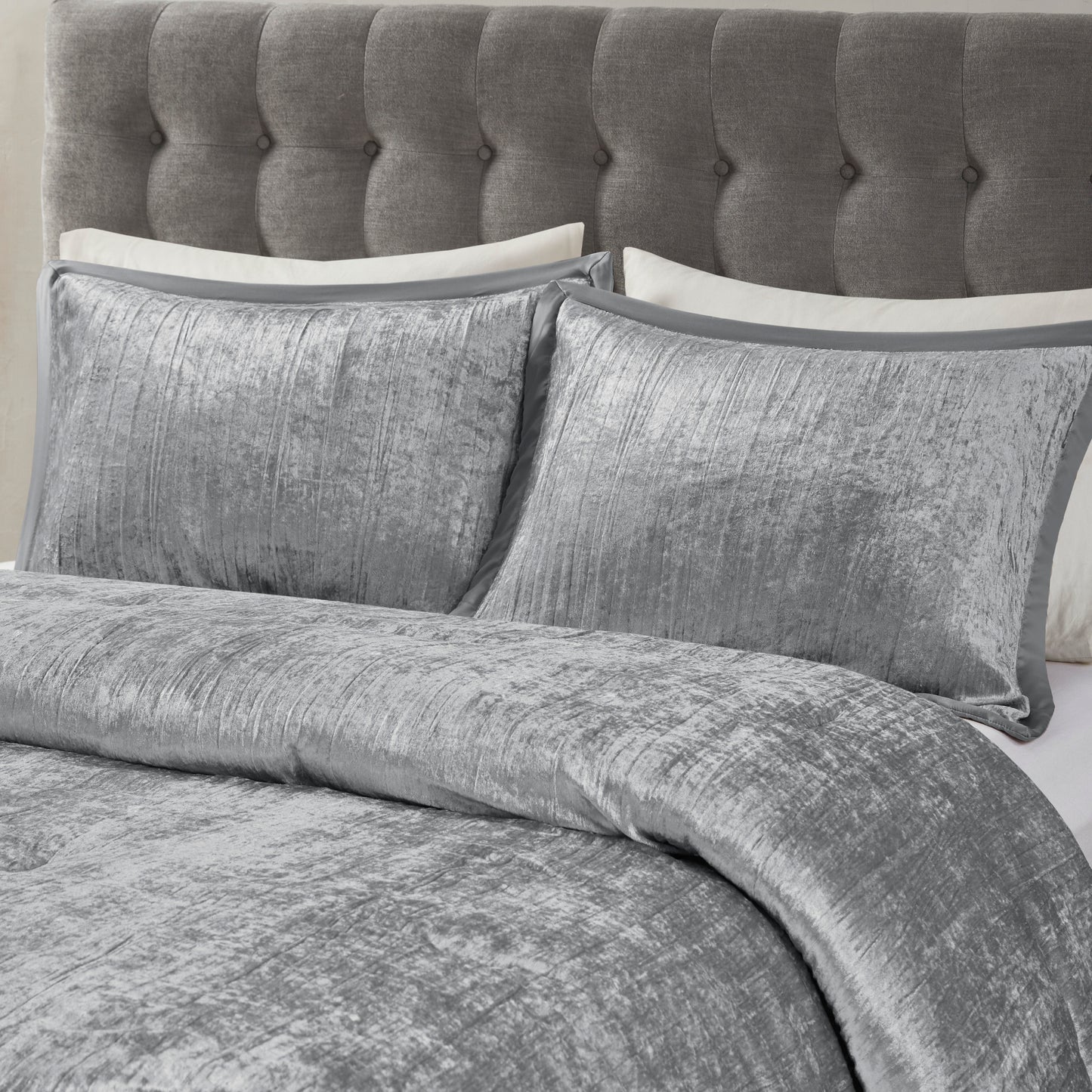 Madison Park 5 Piece Crinkle Velvet Comforter Set