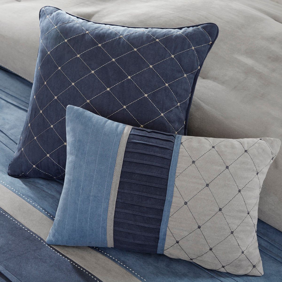 Madison Park 7 Piece Microsuede Comforter Set