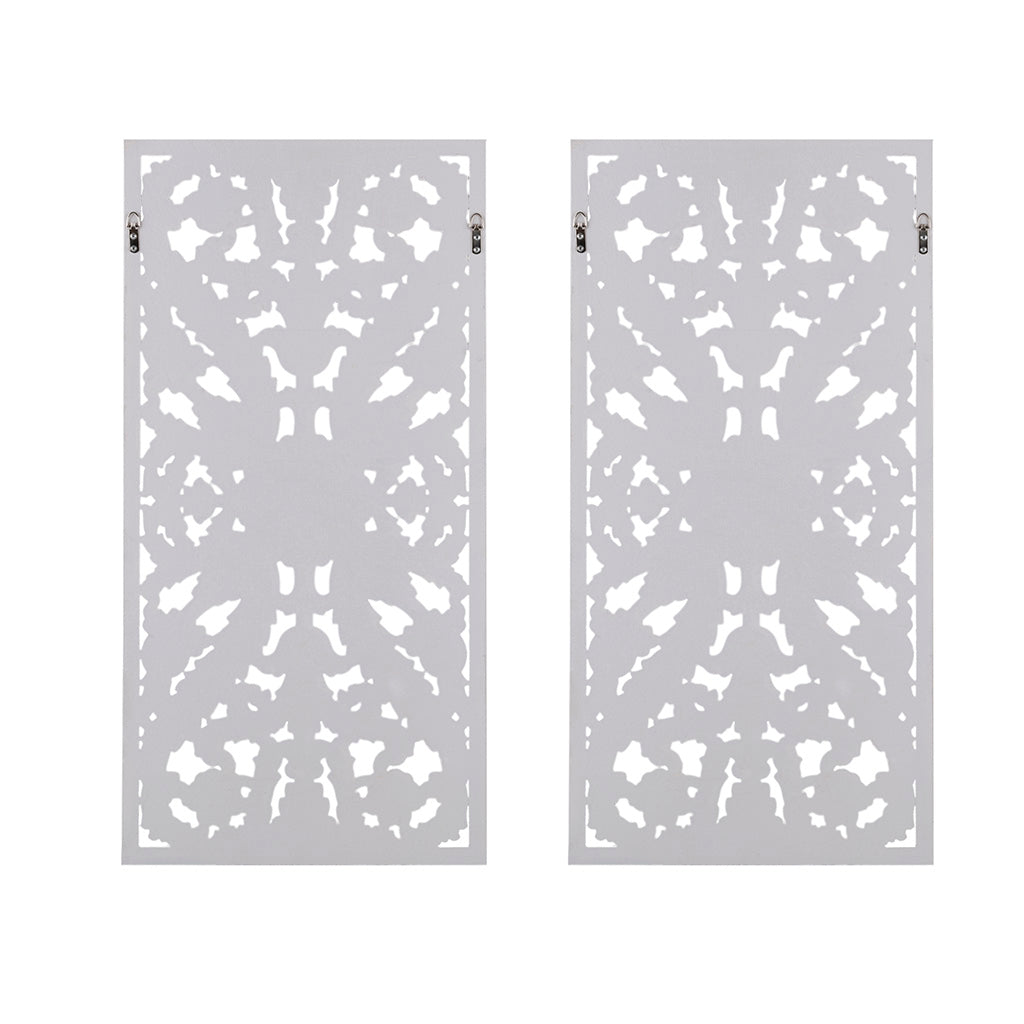 Madison Park Distressed Carved Wood 2-piece Wall Decor Set
