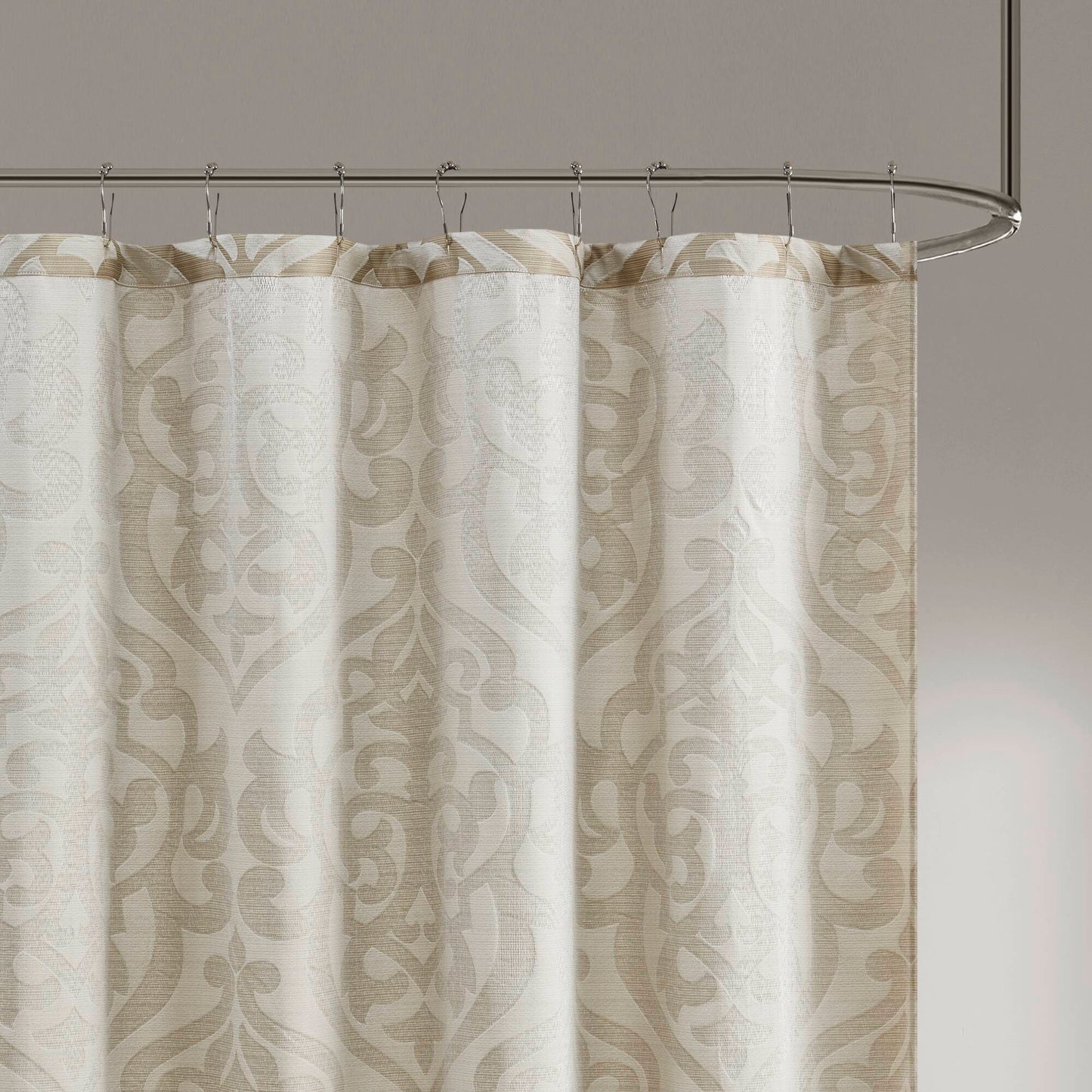 Madison Park Jacquard Shower Curtain
