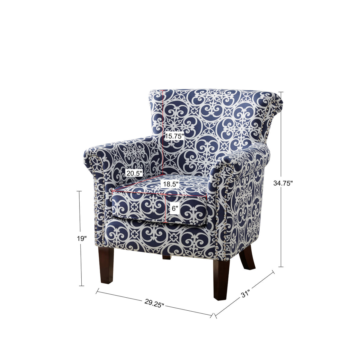 Brooke Tight Back Club Chair