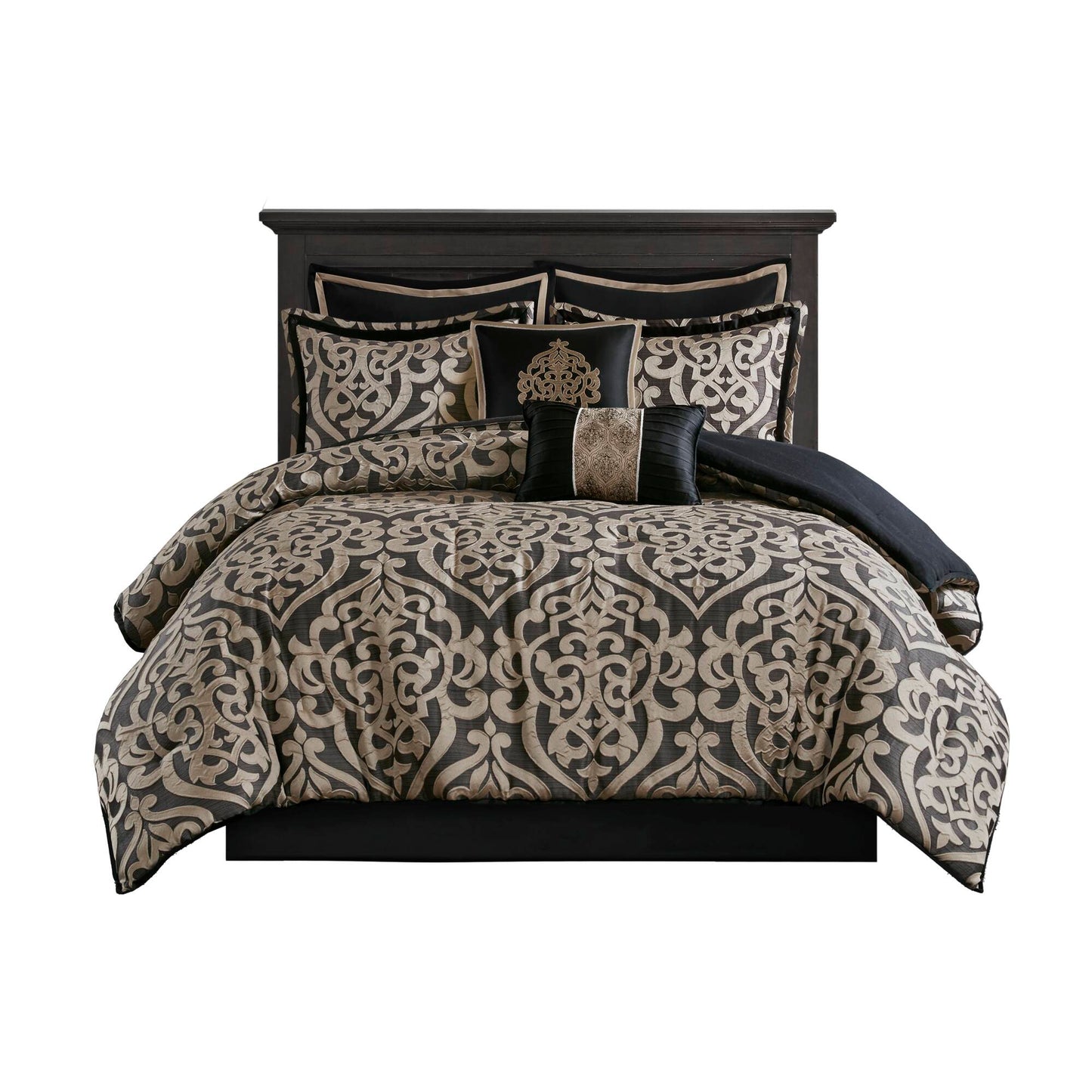 Odette 8 Piece Jacquard Comforter Set