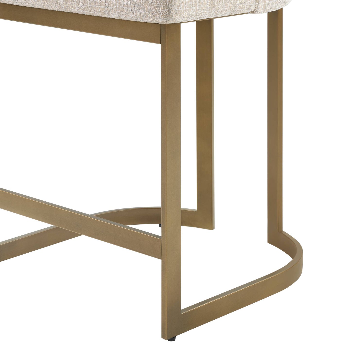 Bryce 26"H Upholstered Counter Stool with Metal Base
