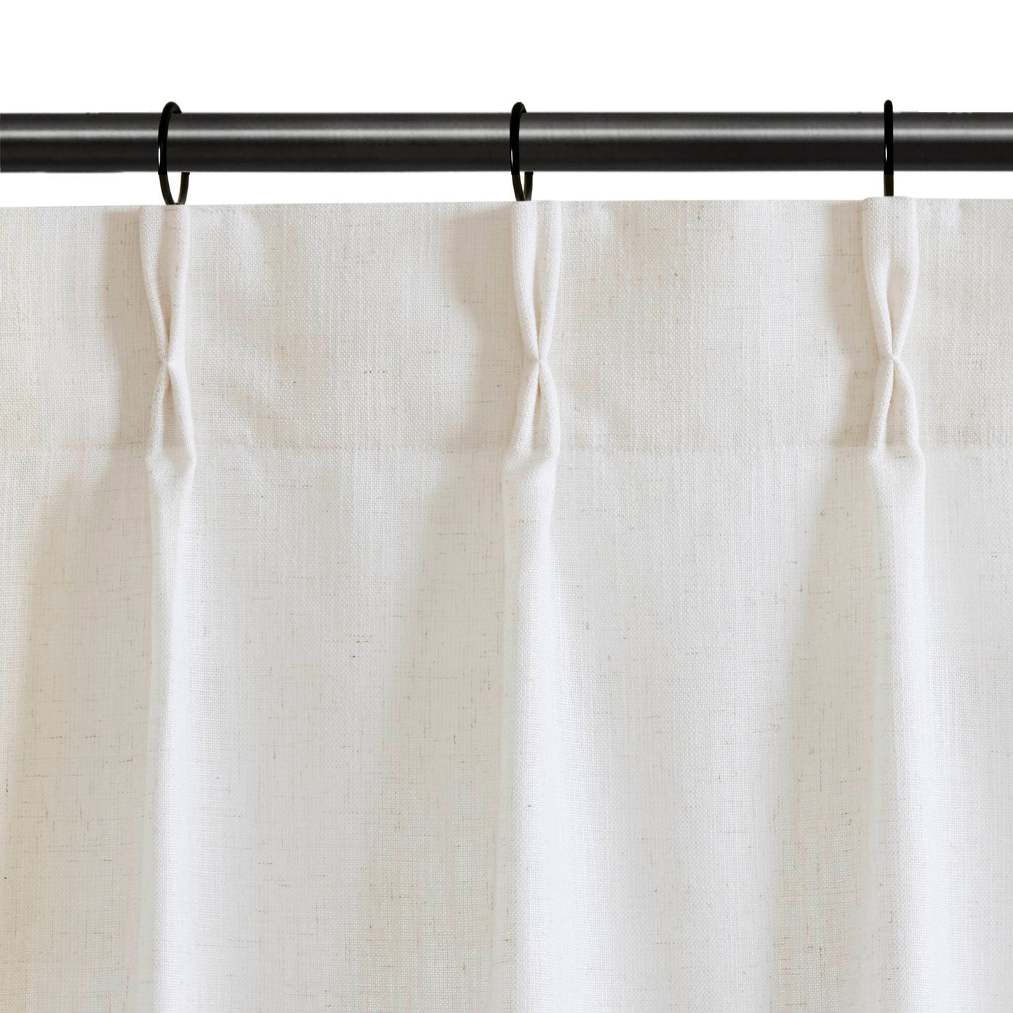 Emery 300gsm poly linen with 7 pinch pleat per pc