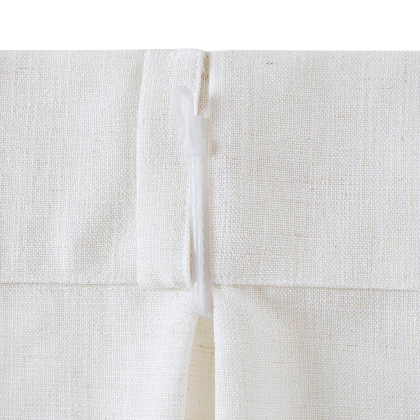 Emery 300gsm poly linen with 7 pinch pleat per pc