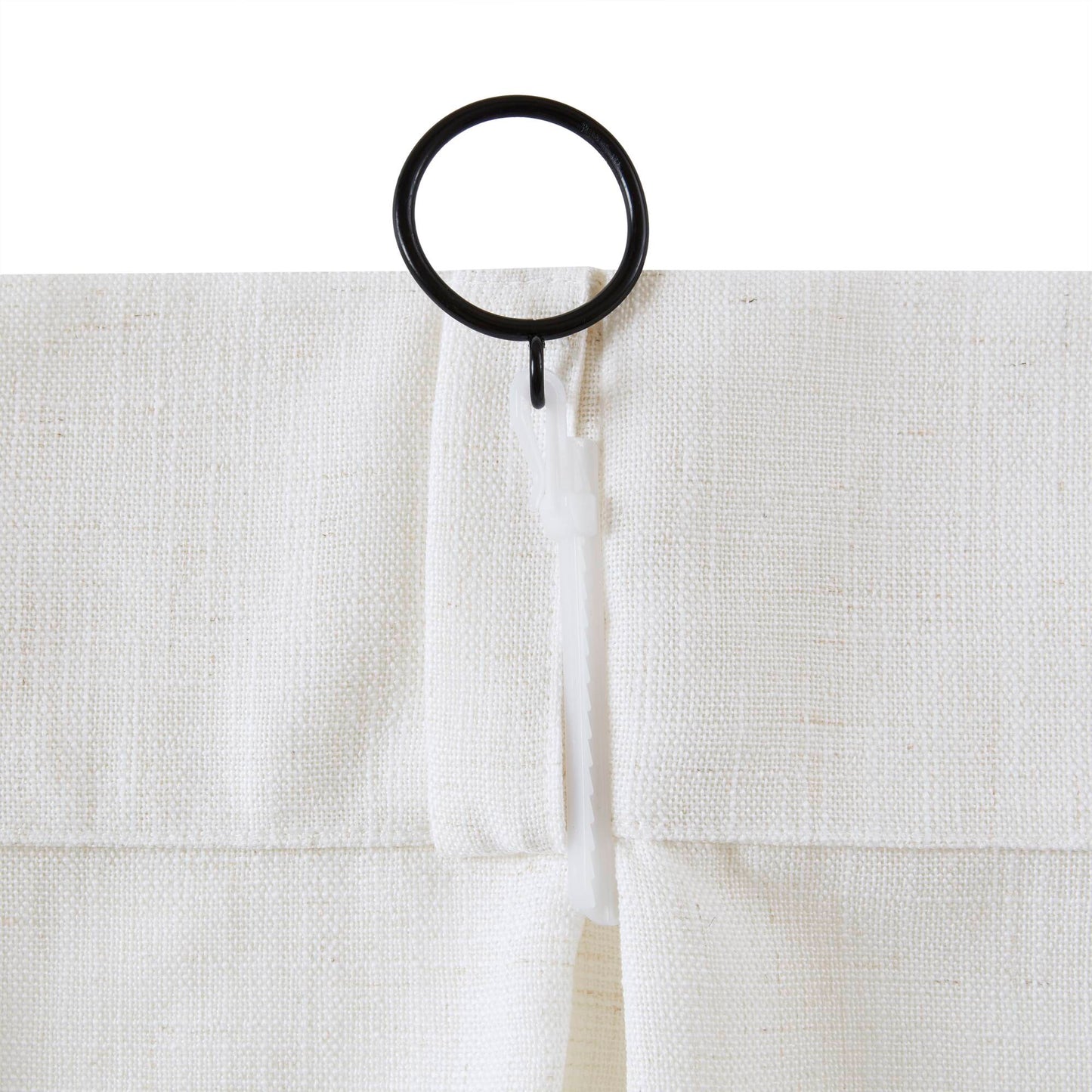 Emery 300gsm poly linen with 7 pinch pleat per pc