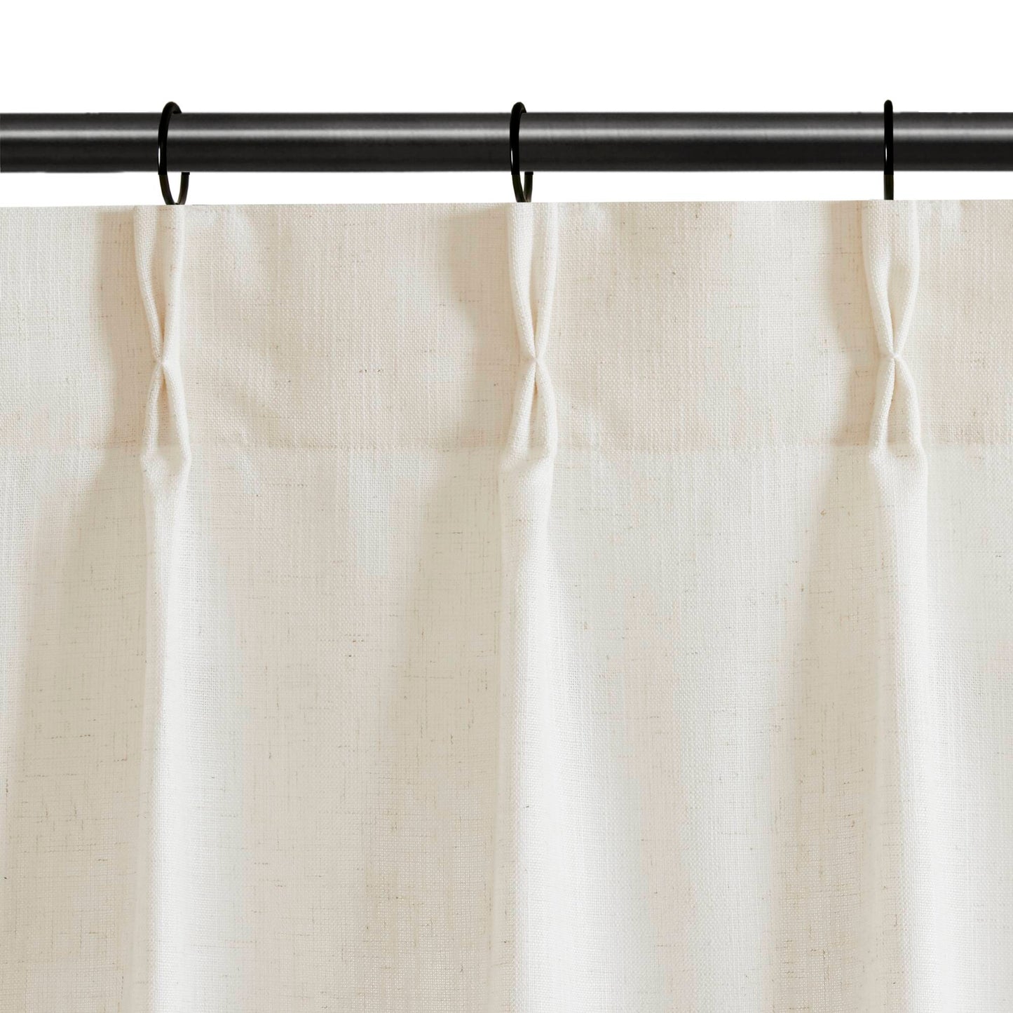 Emery 300gsm poly linen with 7 pinch pleat per pc