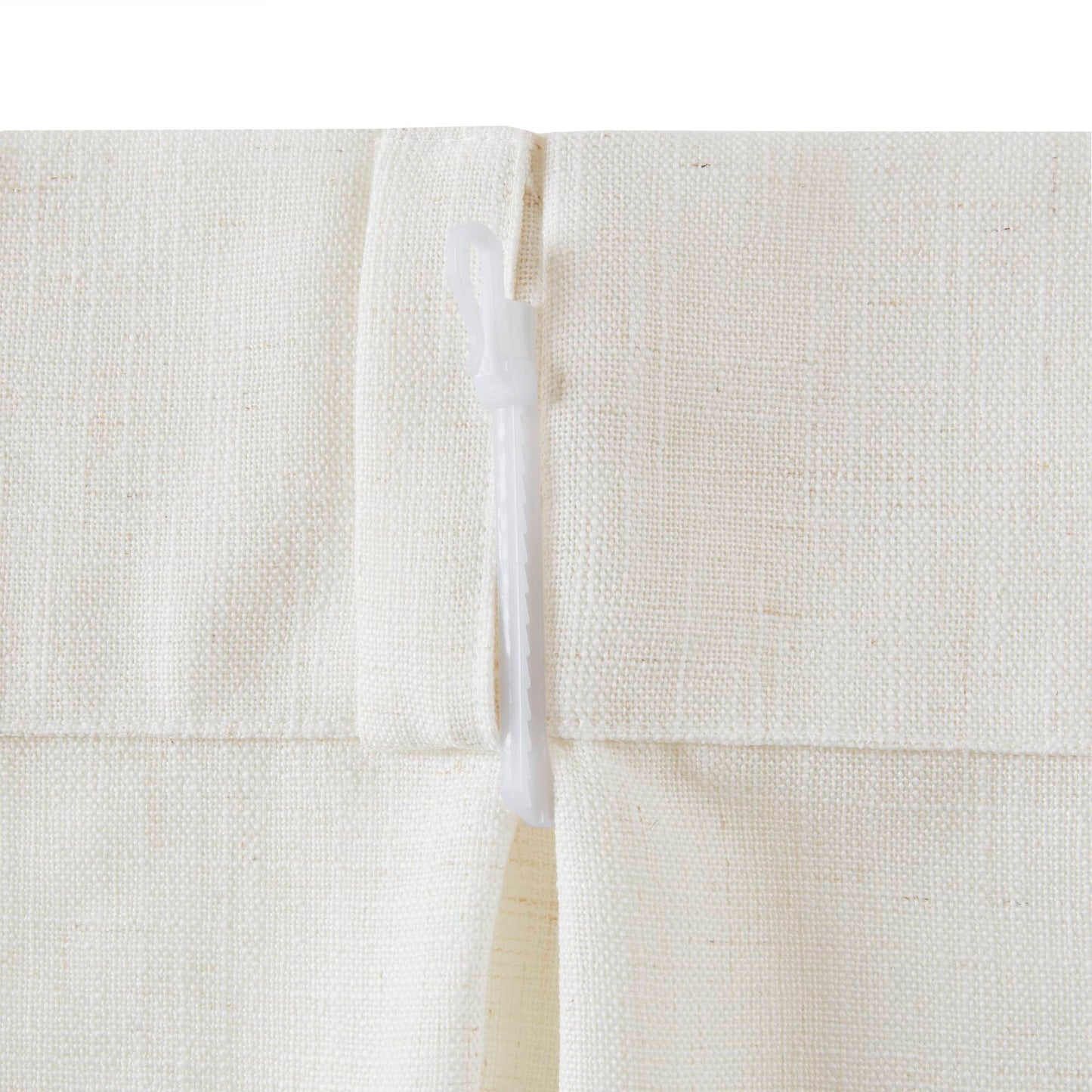 Emery 300gsm poly linen with 7 pinch pleat per pc