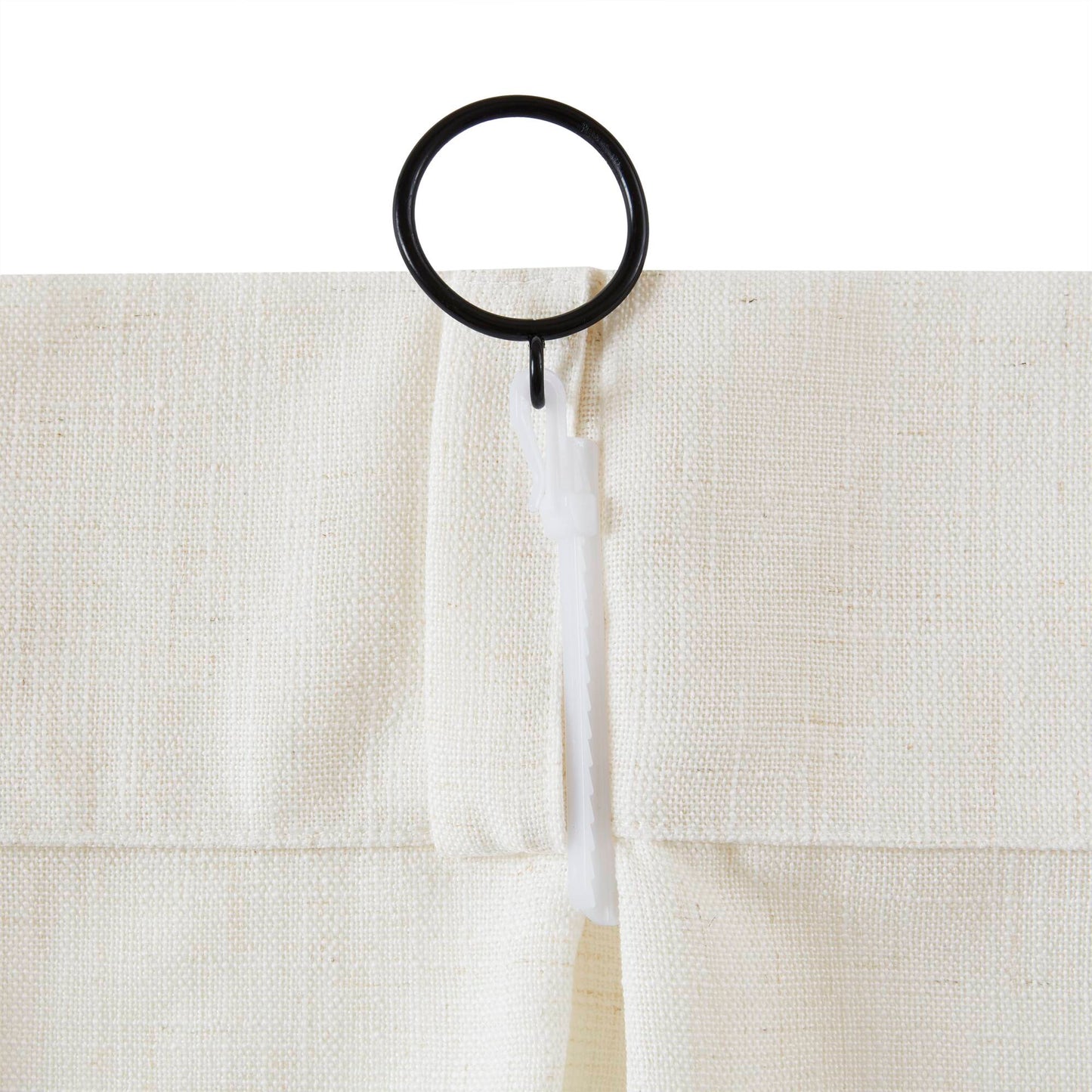 Emery 300gsm poly linen with 7 pinch pleat per pc