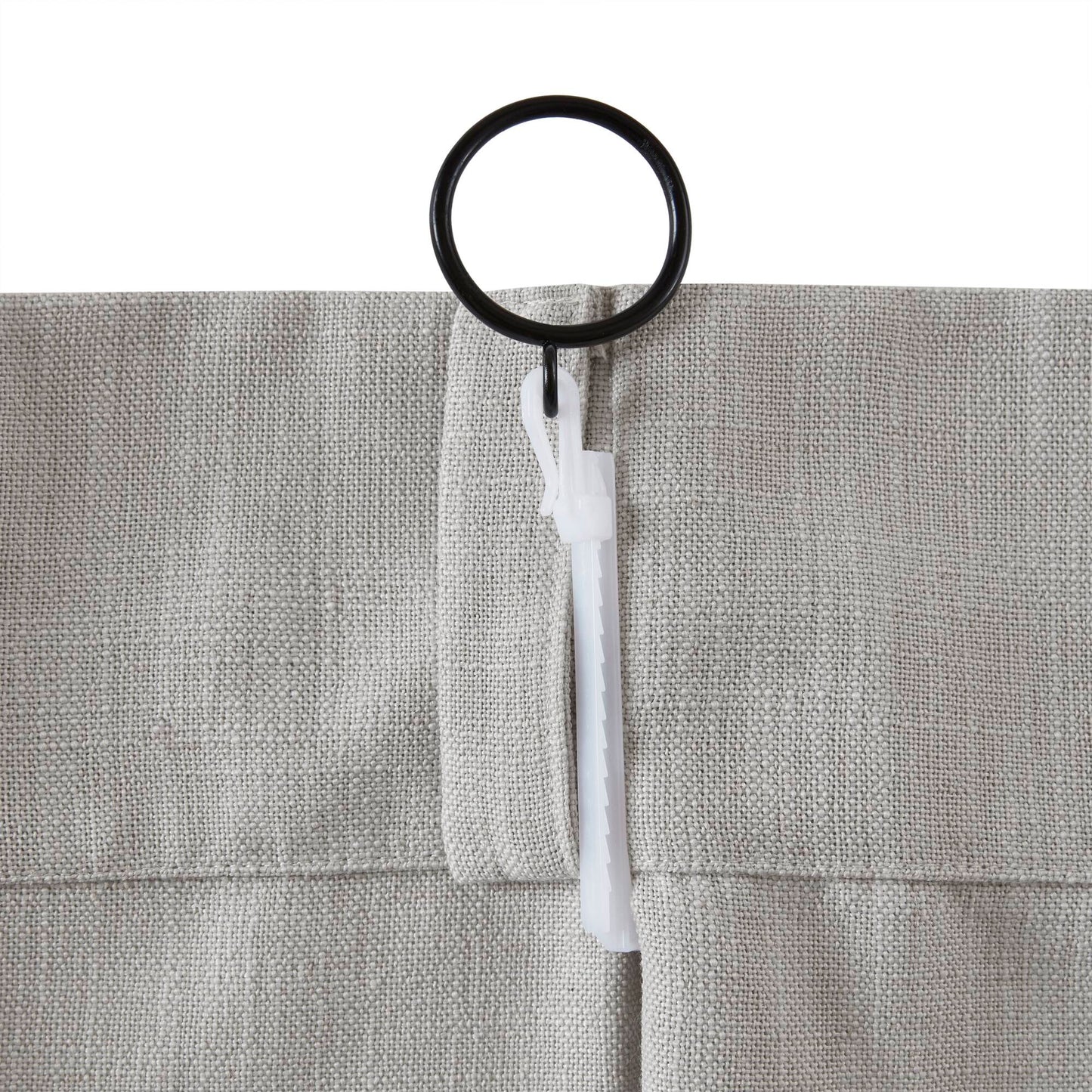 Emery 300gsm poly linen with 7 pinch pleat per pc