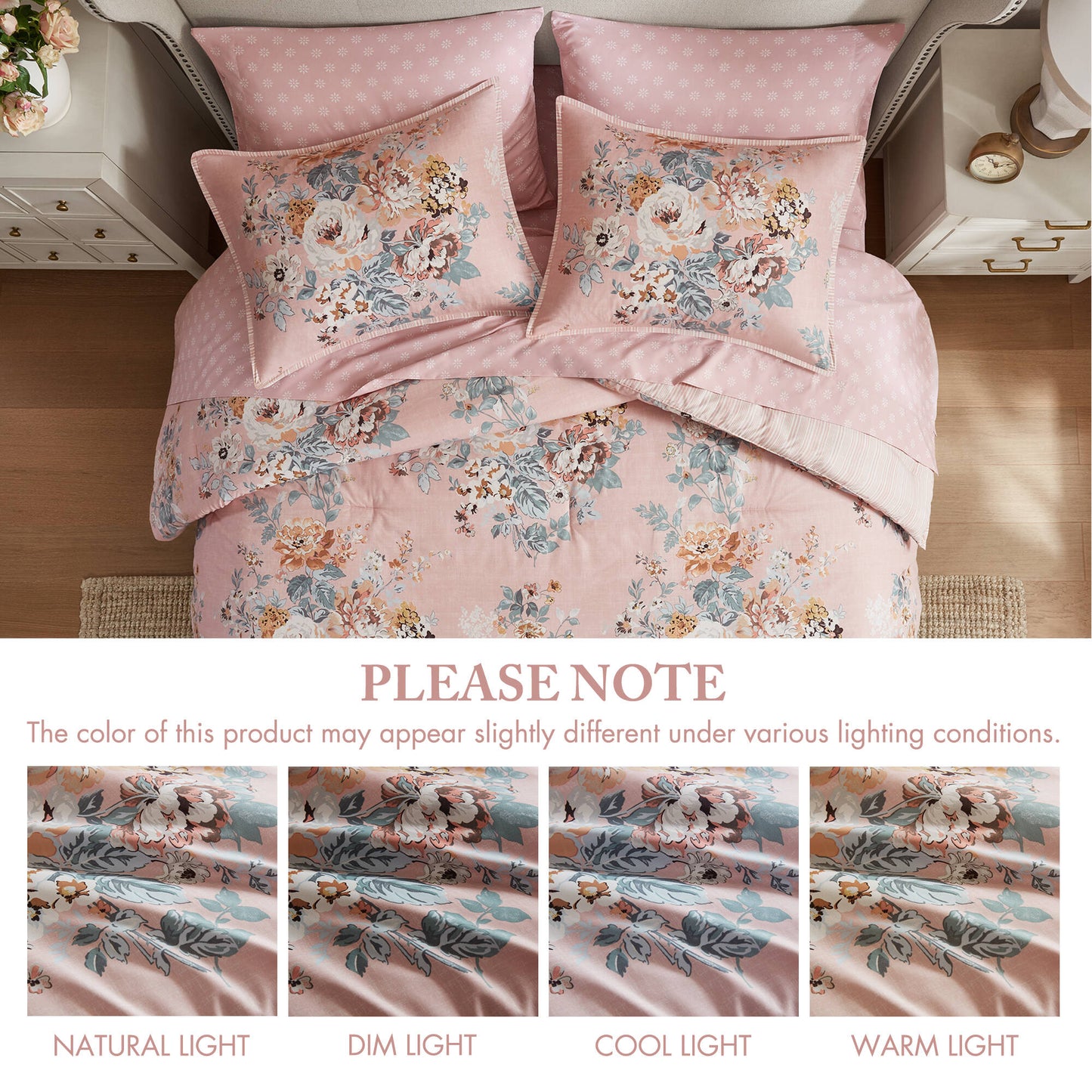 Heather 7 Piece Vintage-inspired Collection floral print
