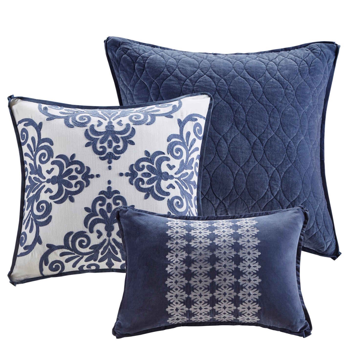 Maison Cotton Clip Jacquard Damask Comforter Set