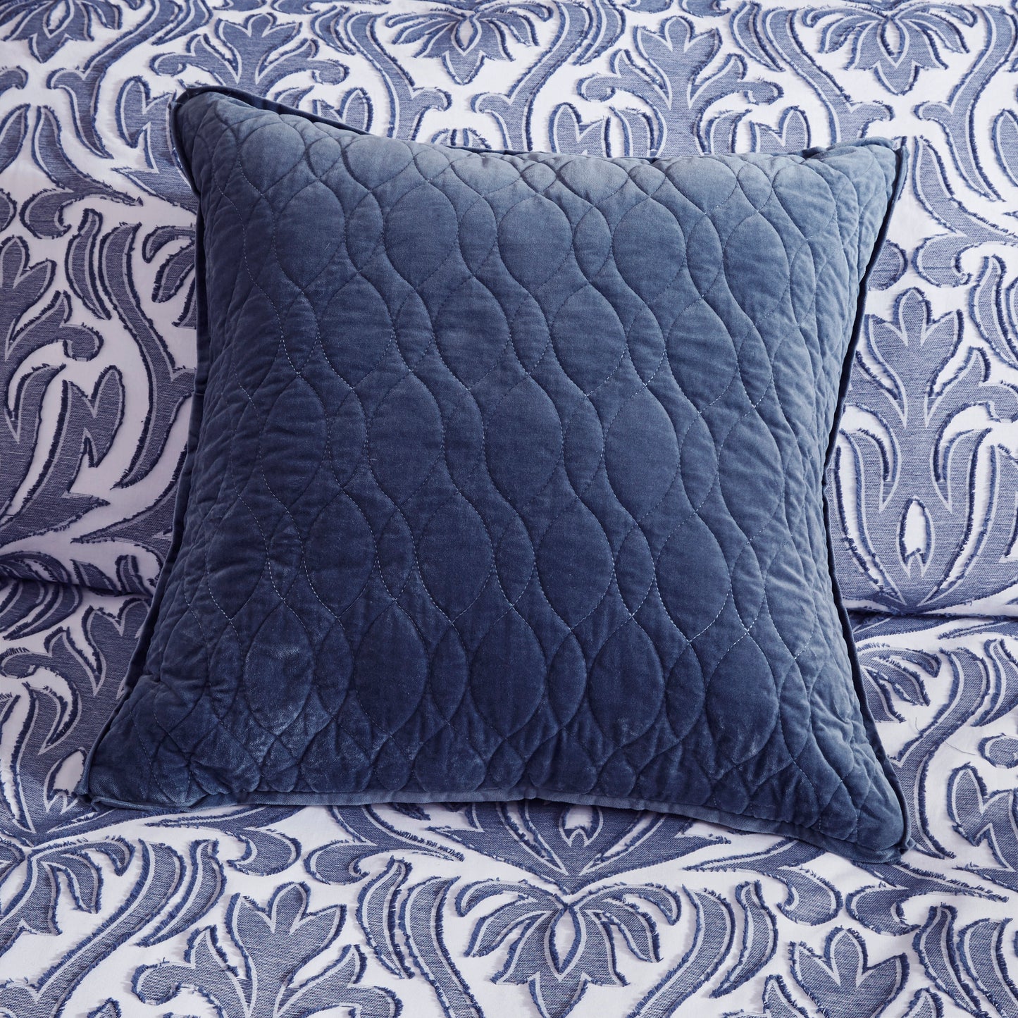 Maison Cotton Clip Jacquard Damask Comforter Set