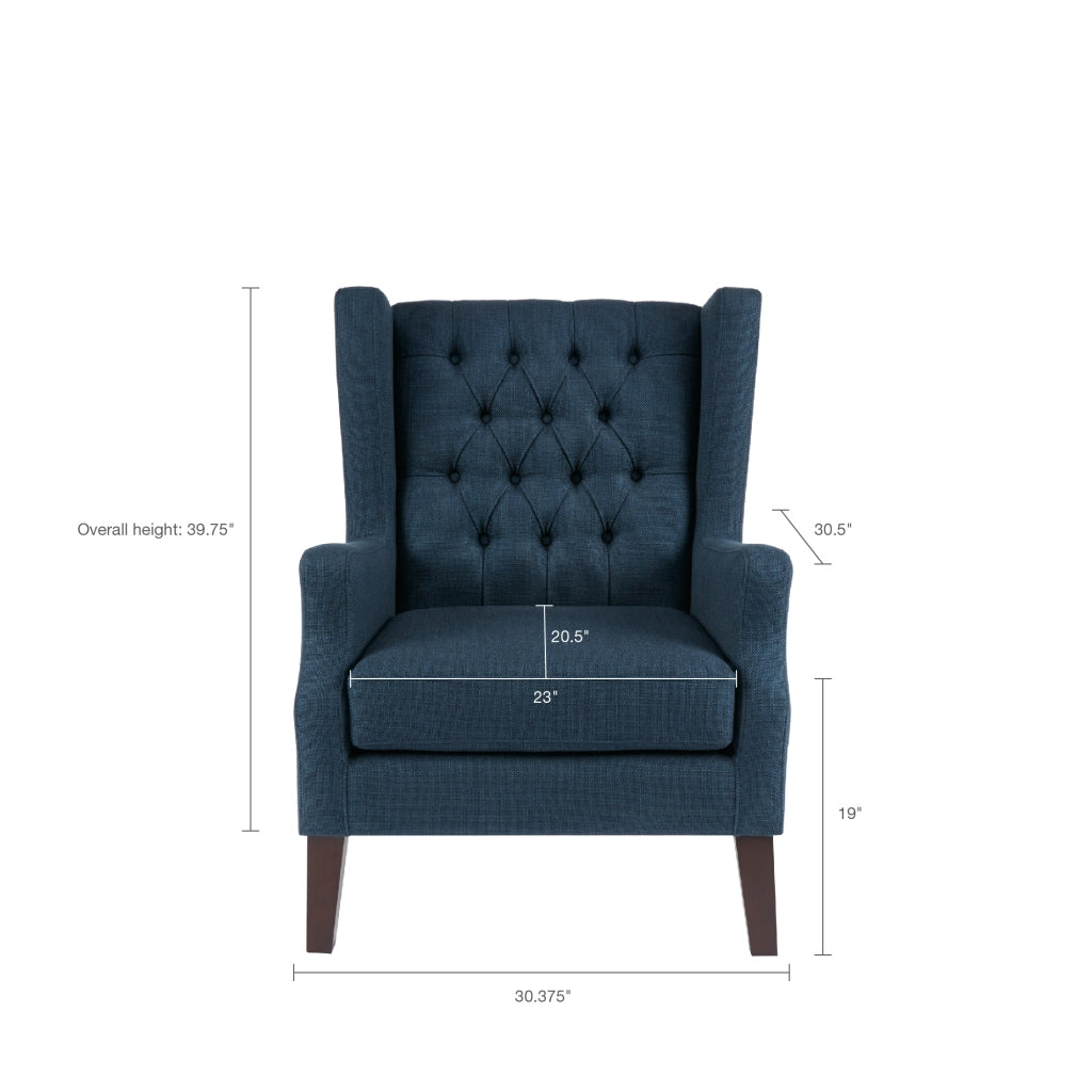 Maxwell Button Tufted Wing Chair