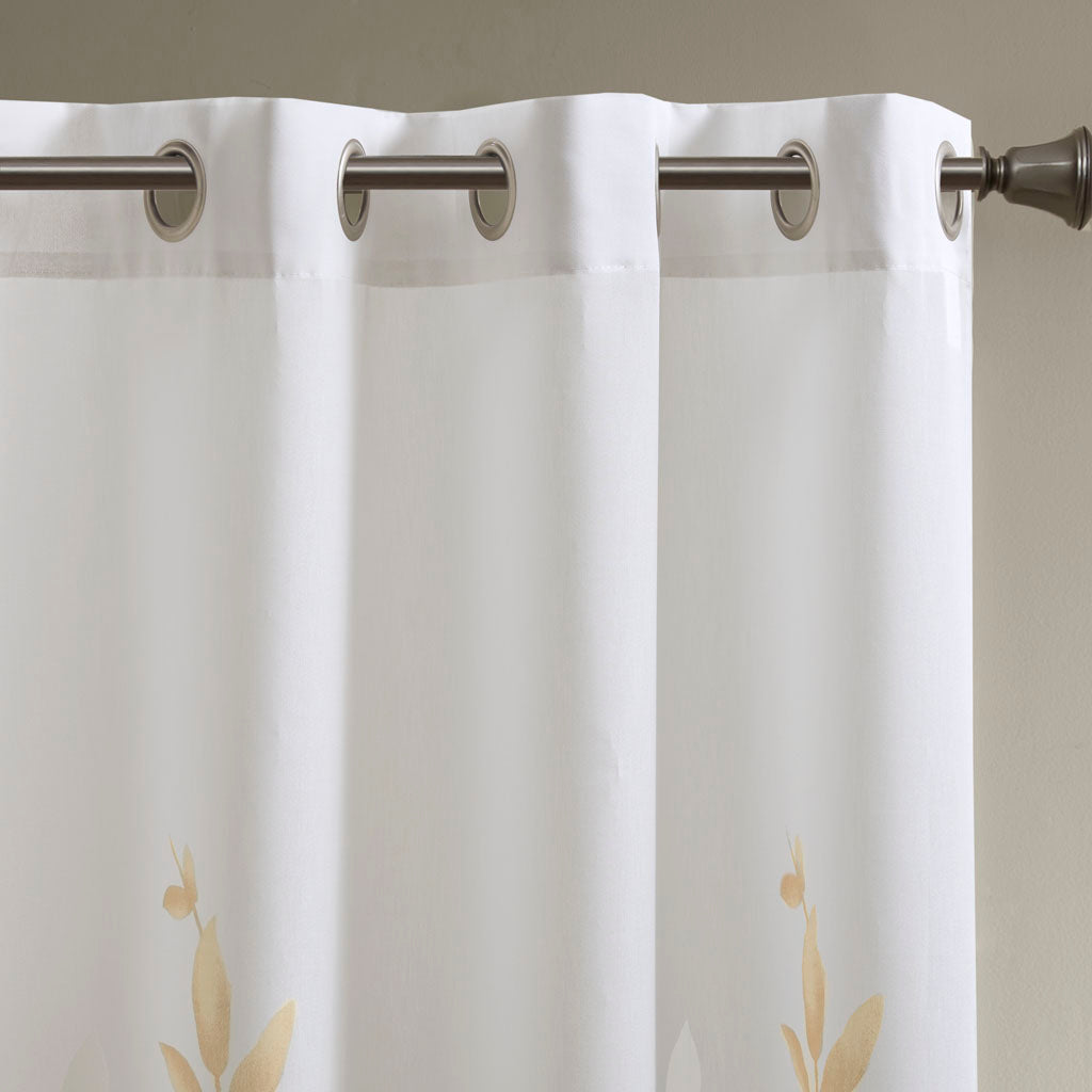 Madison Park Burnout Printed Curtain Panel