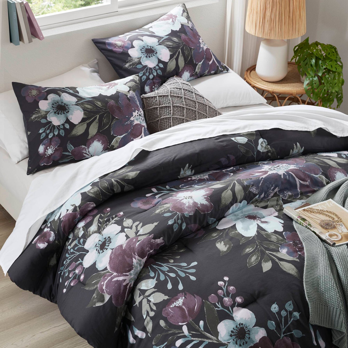 Madison Park 3 Piece Cotton Printed Comforter Set