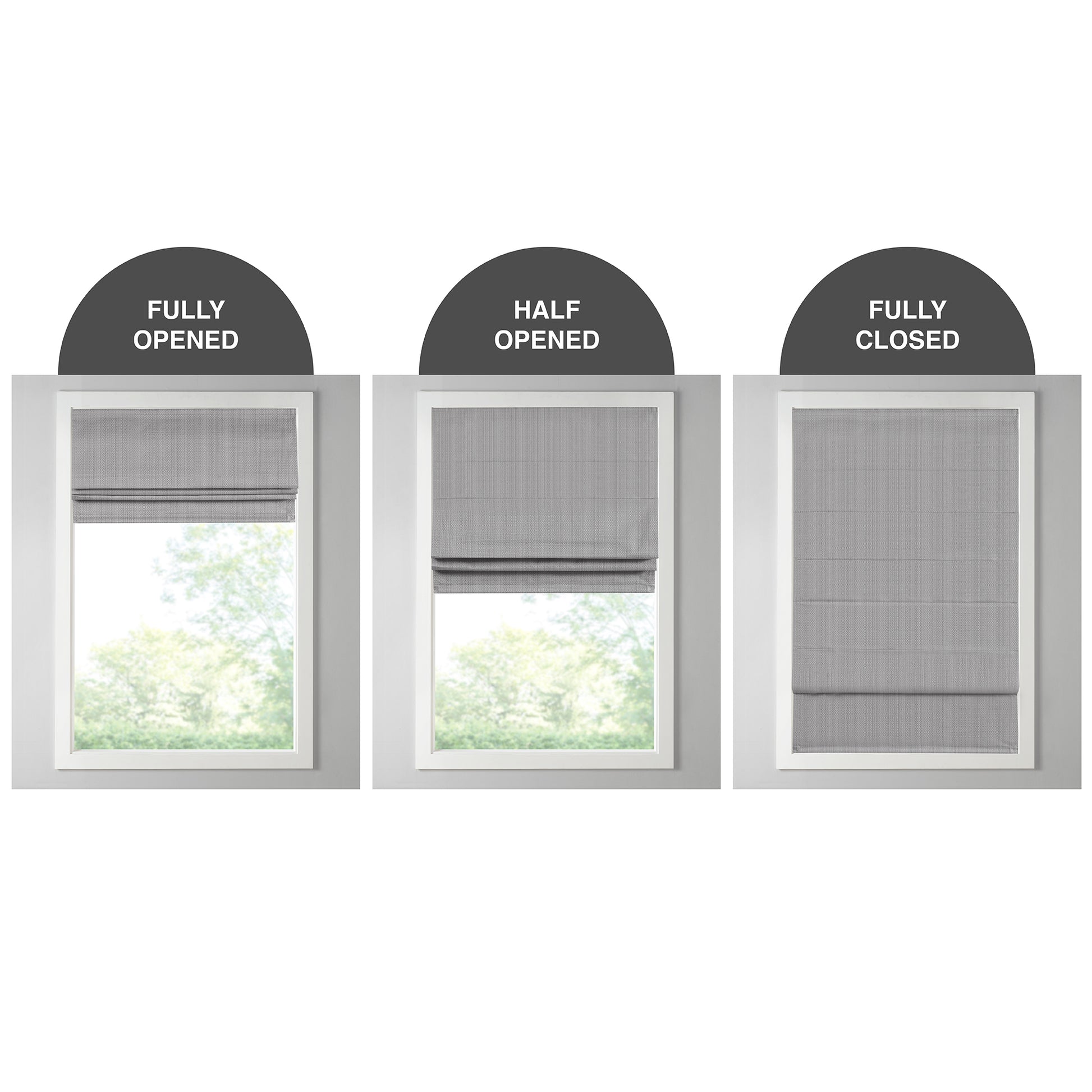Madison Park Basketweave Total Blackout Roman Shade
