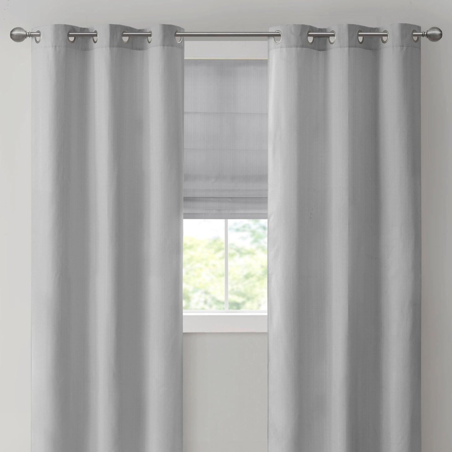 Madison Park Basketweave Room Darkening Curtain Panel Pair