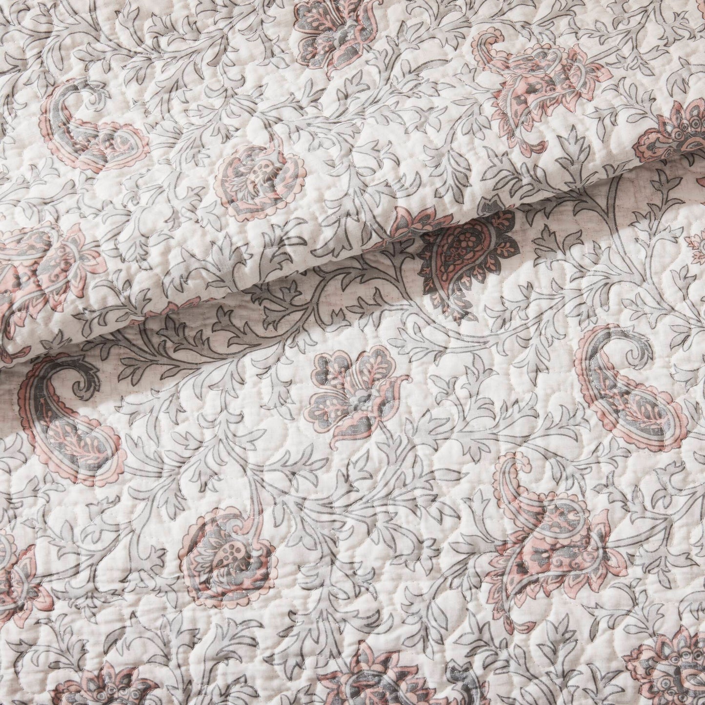 Madison Park 6 Piece Cotton Percale Quilt Set with Throw Pillows