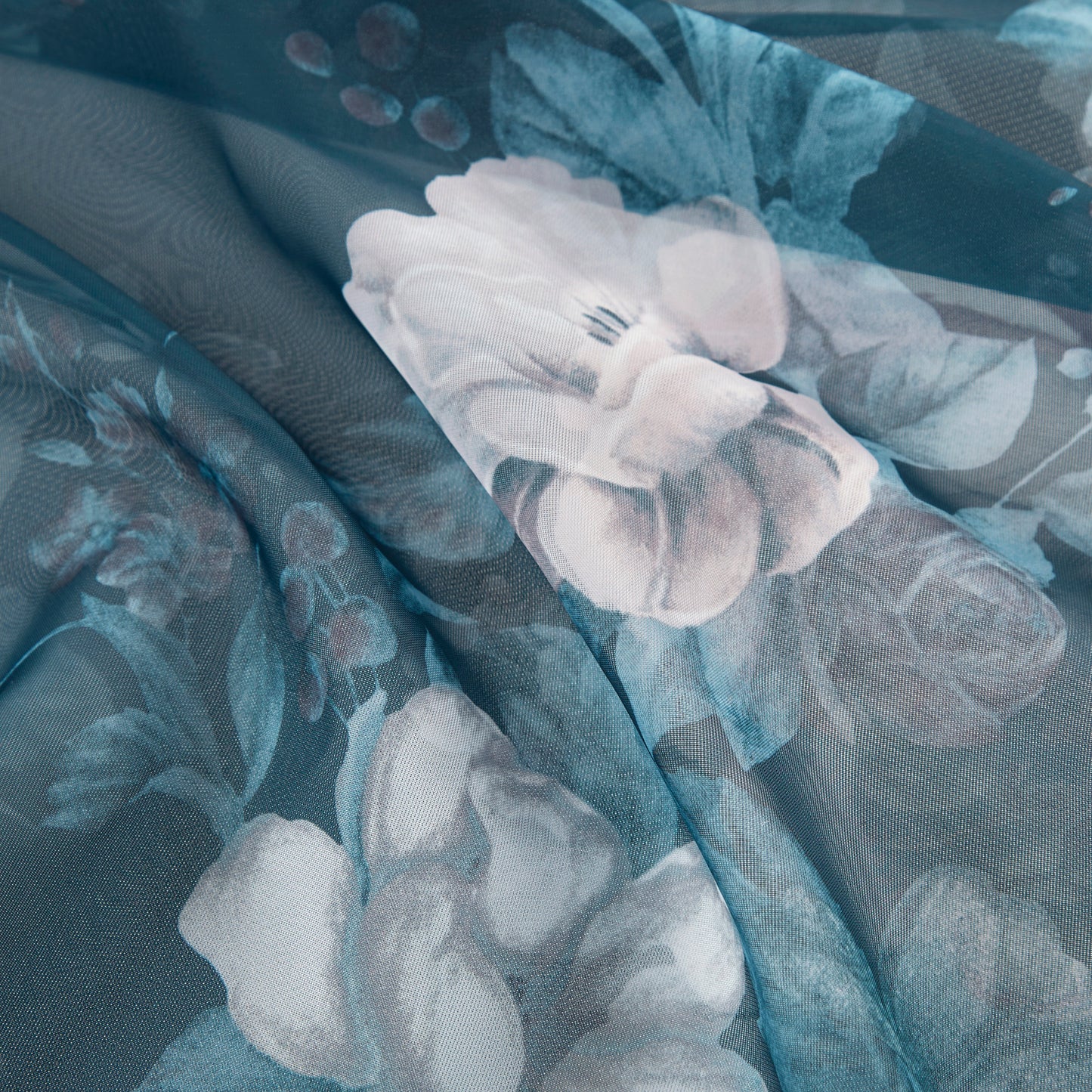 Madison Park Printed Floral Voile Sheer Scarf