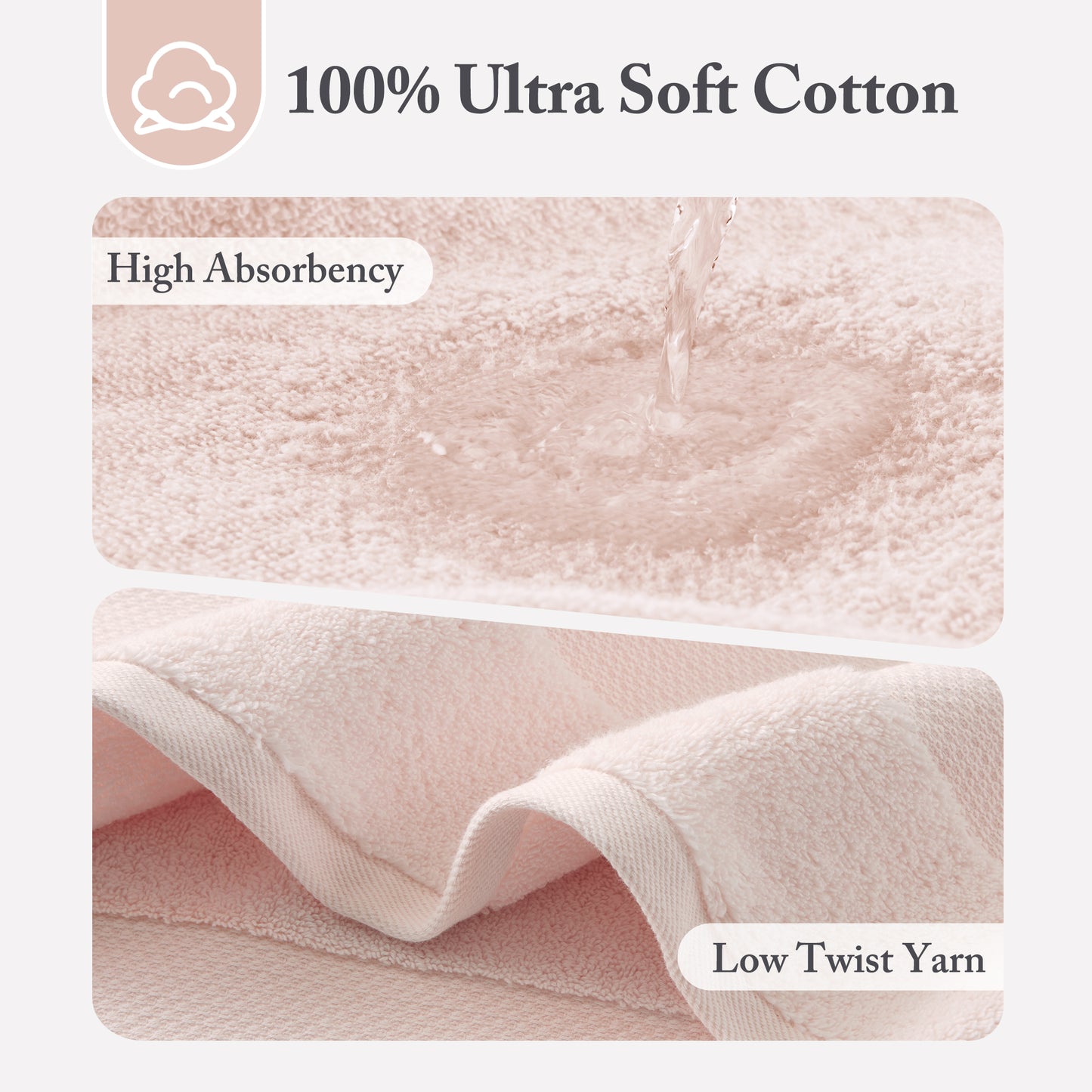 Madison Park Signature Cotton 6 Piece Bath Towel Set