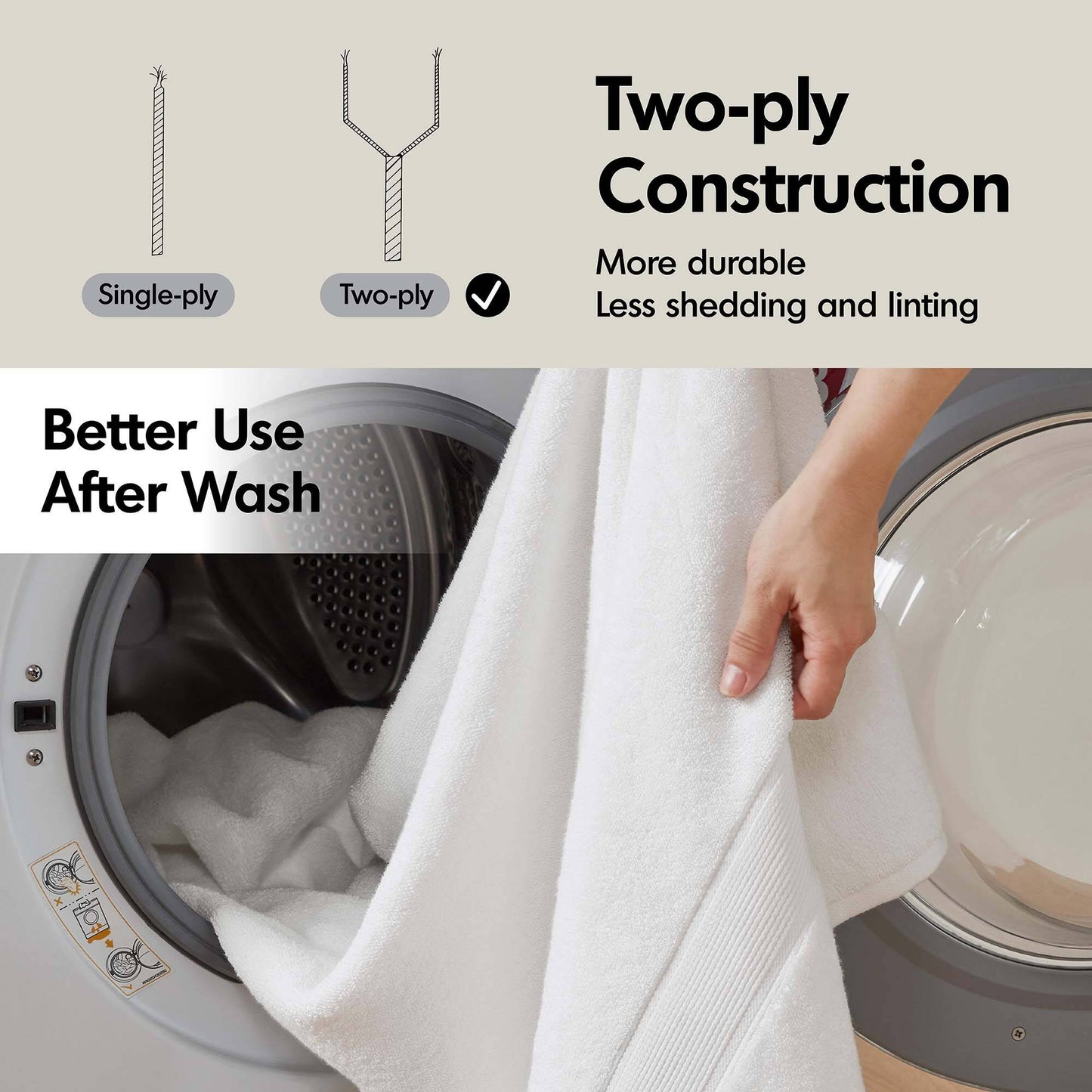 Madison Park Signature 800GSM Ultra-Soft 100% Cotton Absorbent Towel Set