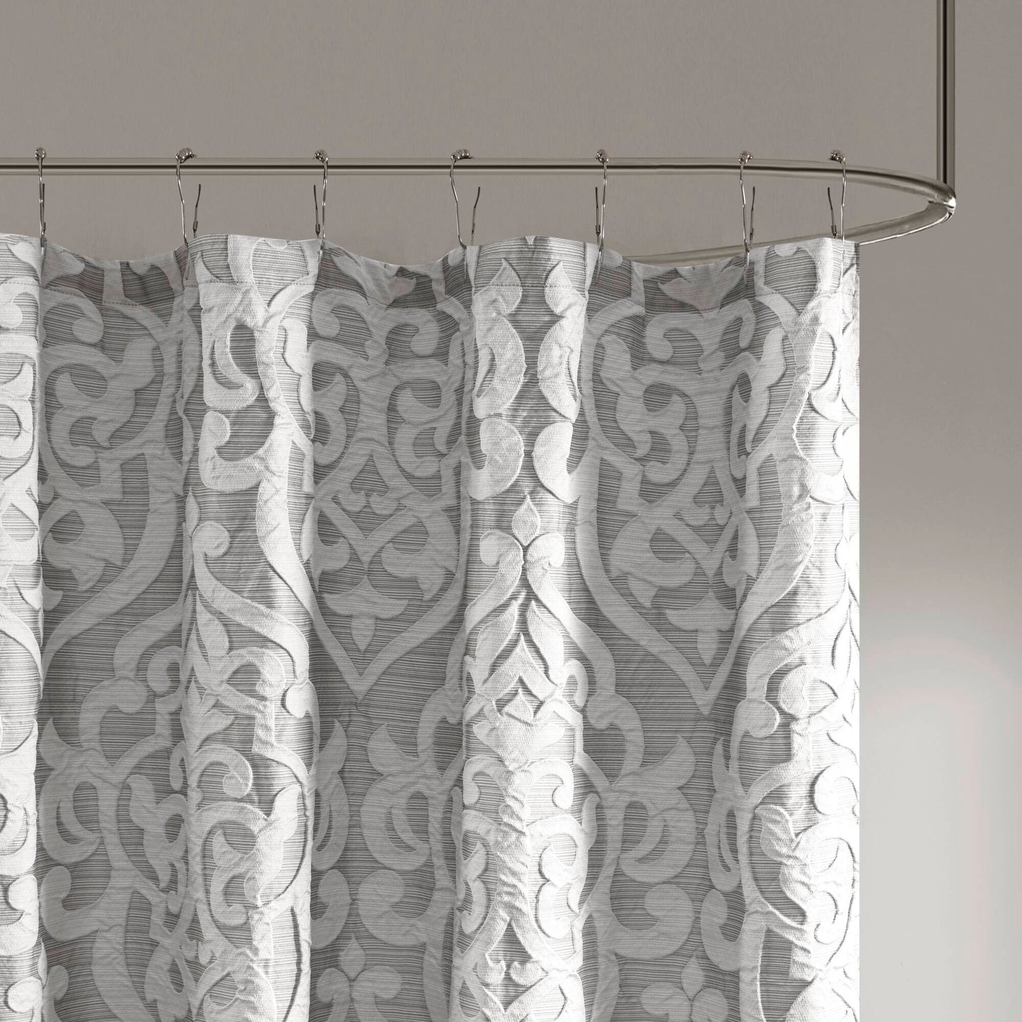 Madison Park Jacquard Shower Curtain